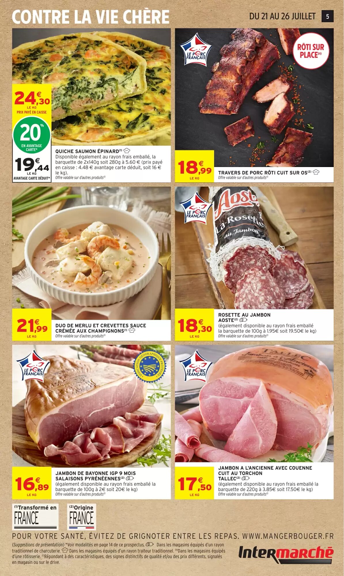 Prospectus promotionnel Intermarché valable à partir du 21/07/2026 - Page 5.