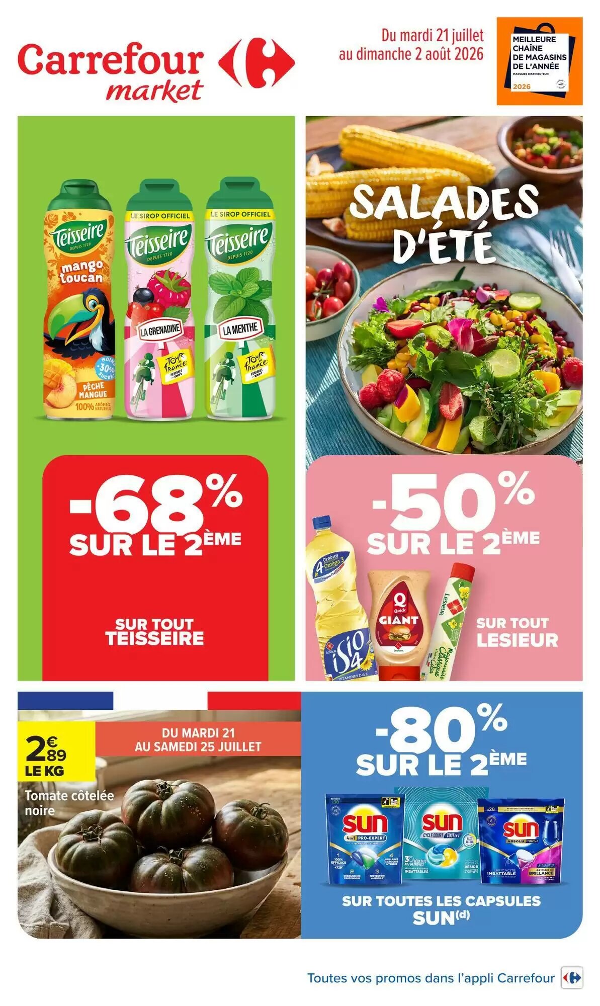 Prospectus promotionnel Carrefour Market valable à partir du 21/07/2026 - Page 1.