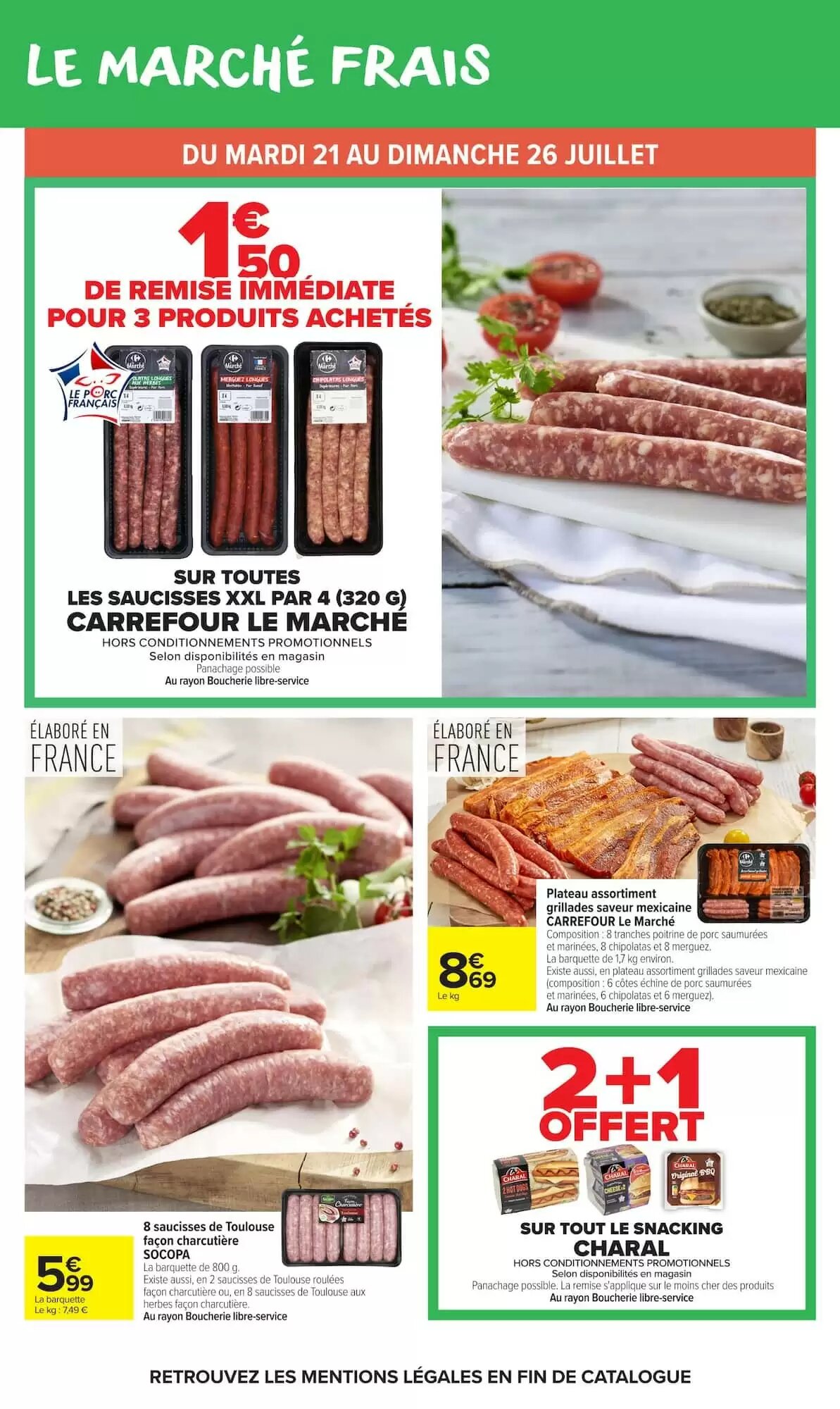 Prospectus promotionnel Carrefour Market valable à partir du 21/07/2026 - Page 19.