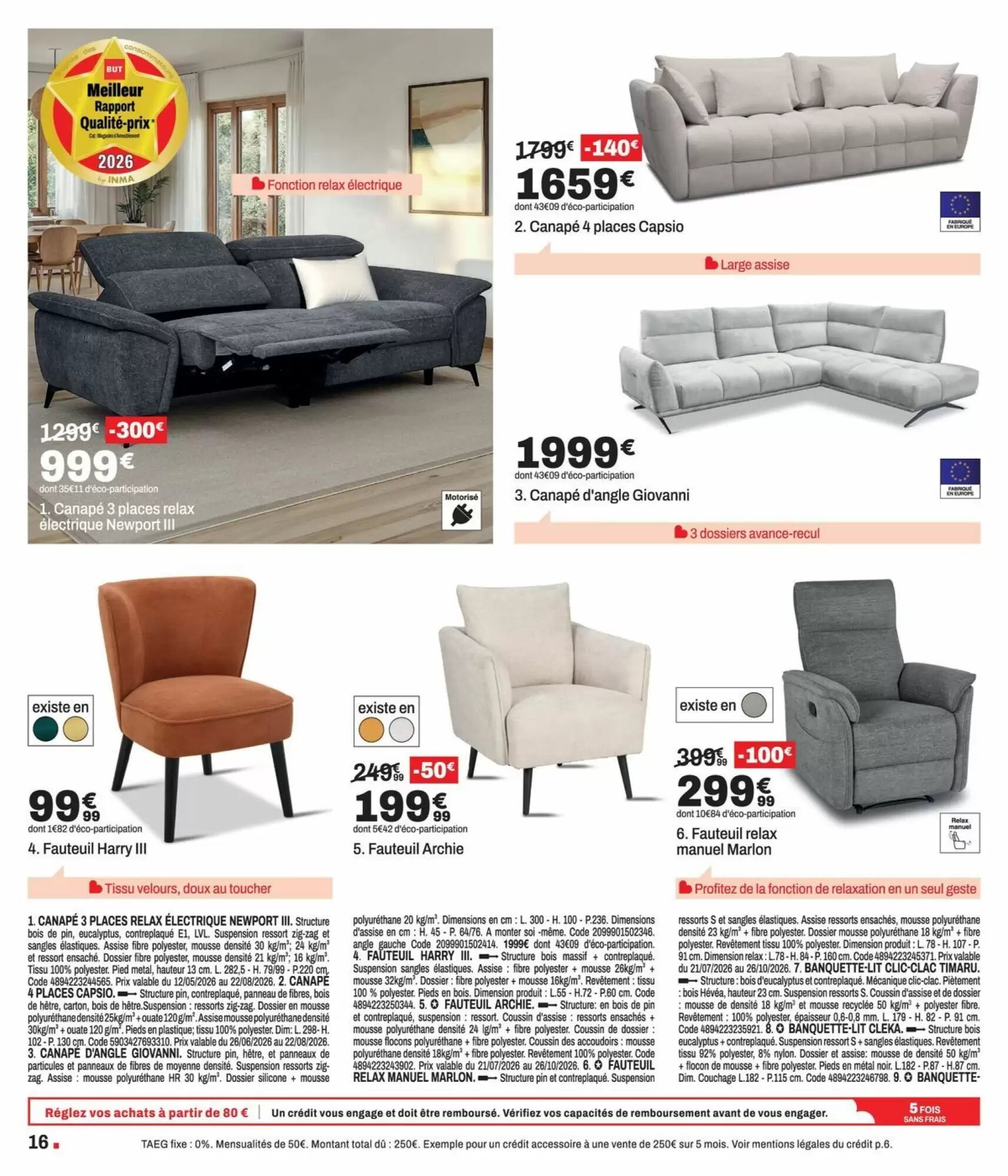 Prospectus promotionnel BUT valable à partir du 21/07/2026 - Page 16.
