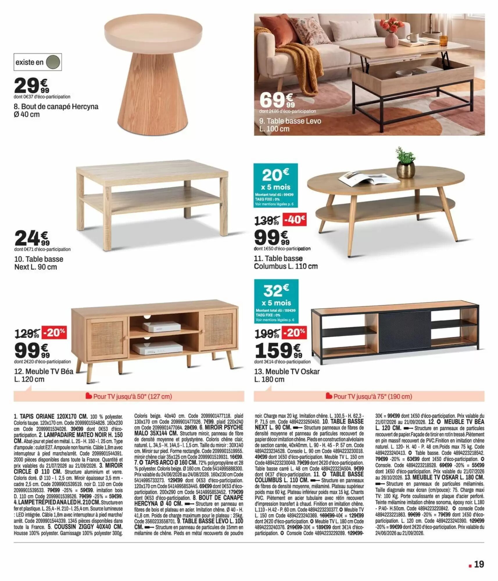 Prospectus promotionnel BUT valable à partir du 21/07/2026 - Page 19.
