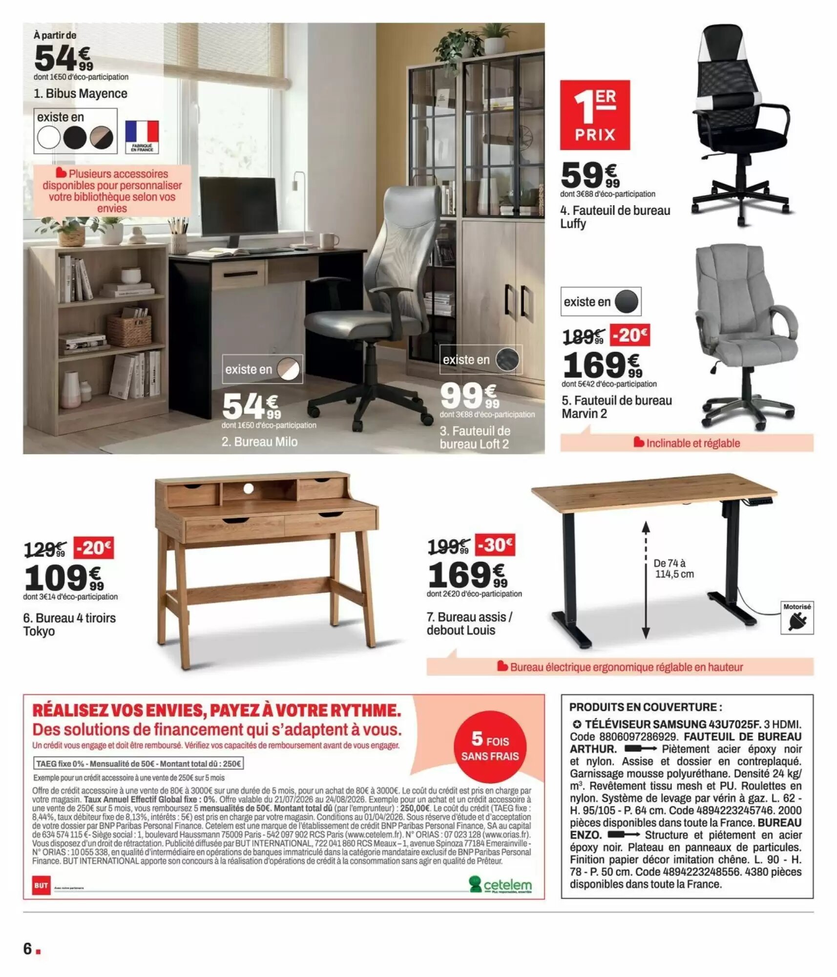 Prospectus promotionnel BUT valable à partir du 21/07/2026 - Page 6.