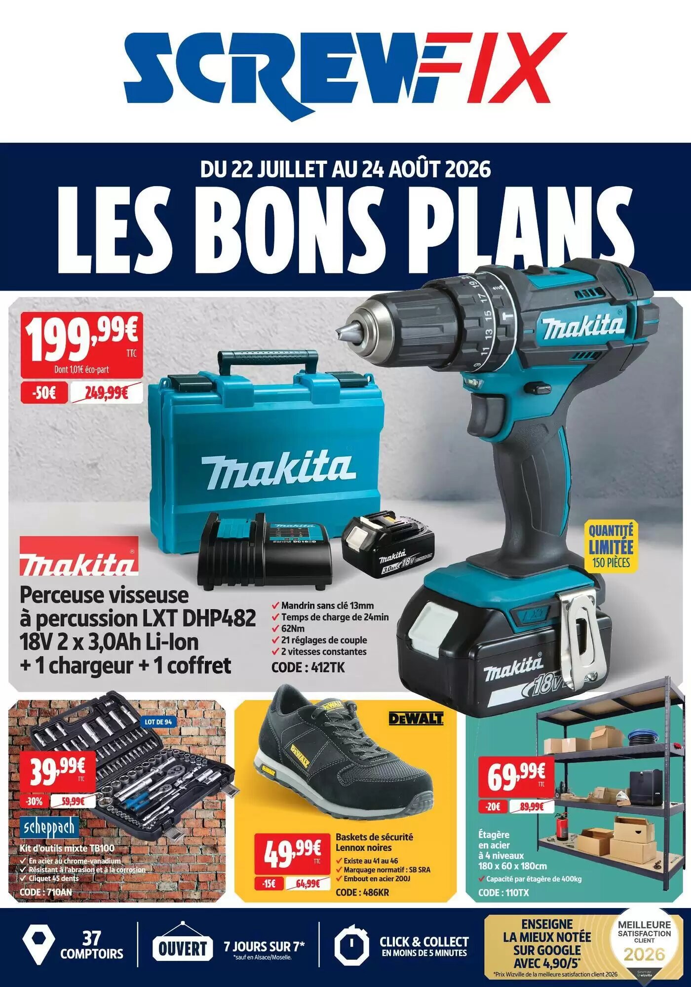 Prospectus promotionnel Screwfix valable à partir du 22/07/2026 - Page 1.