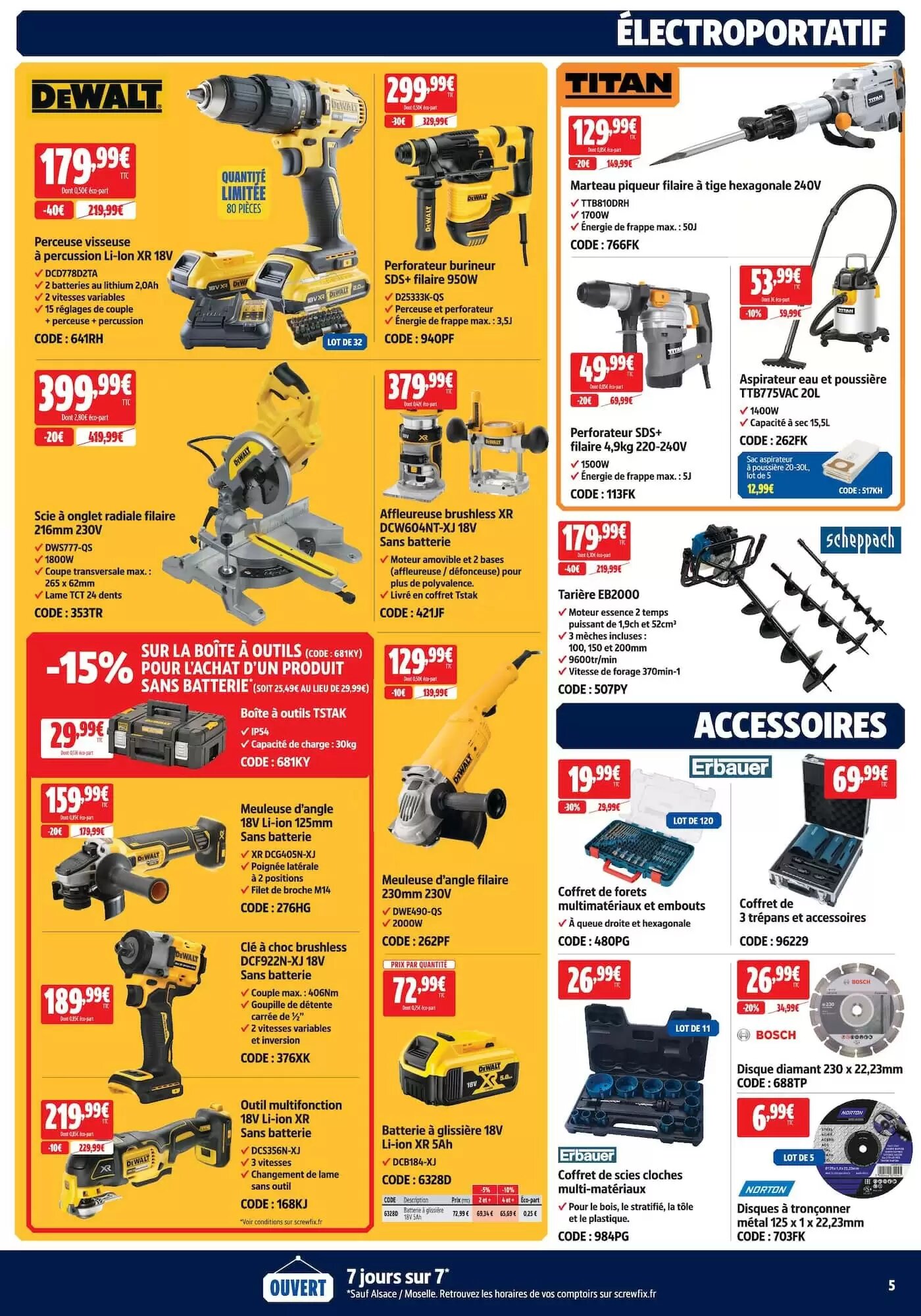 Prospectus promotionnel Screwfix valable à partir du 22/07/2026 - Page 5.