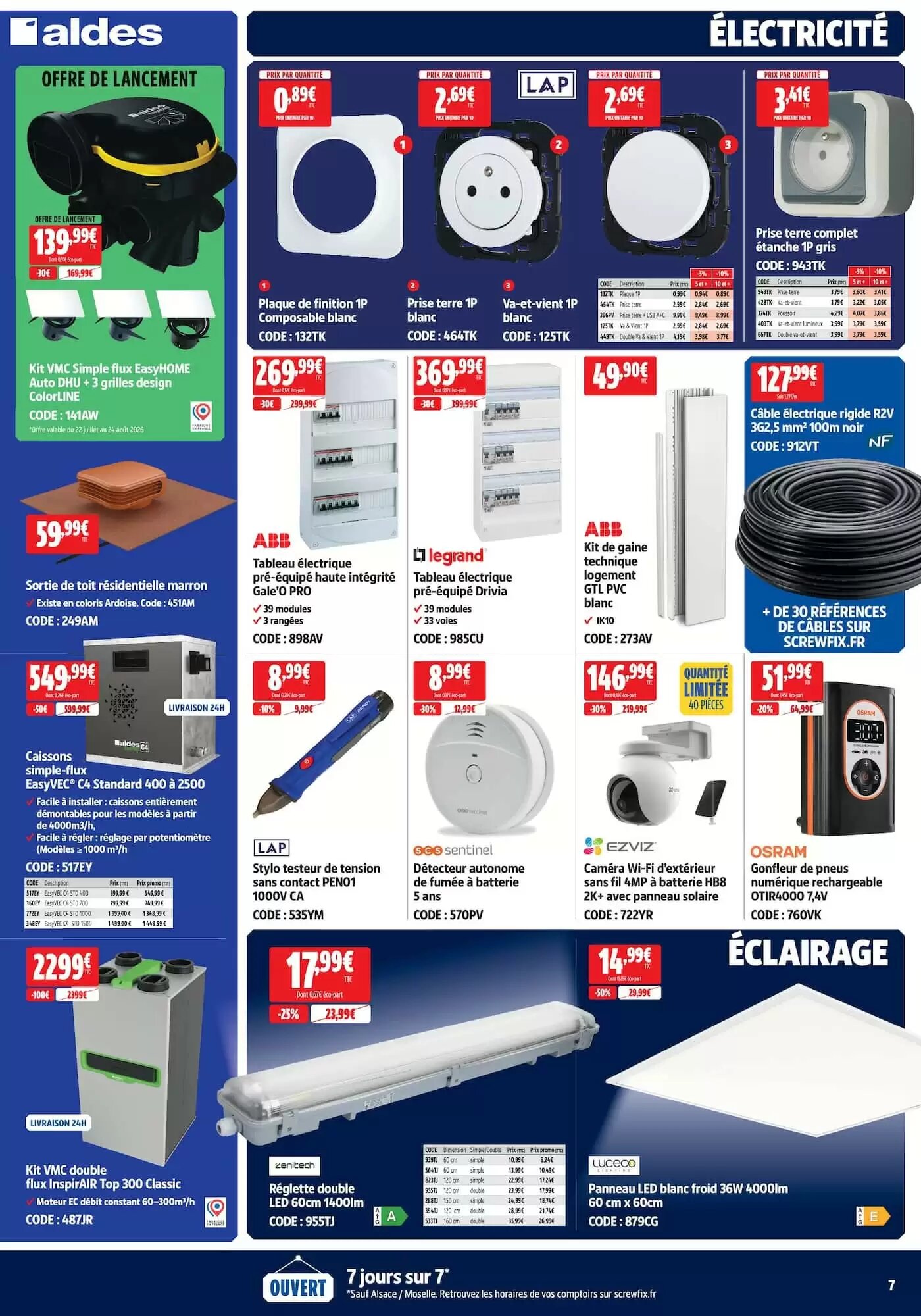 Prospectus promotionnel Screwfix valable à partir du 22/07/2026 - Page 7.