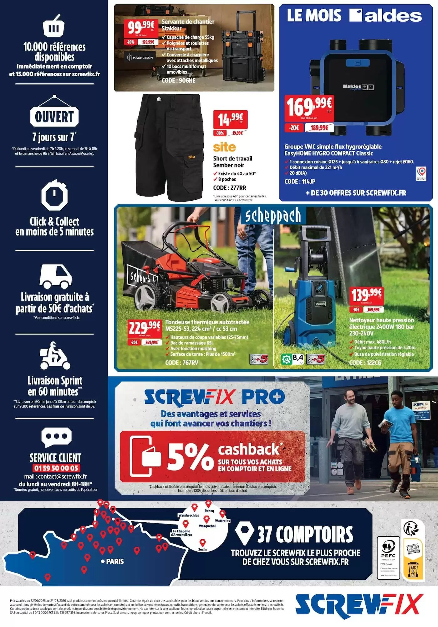 Prospectus promotionnel Screwfix valable à partir du 22/07/2026 - Page 8.