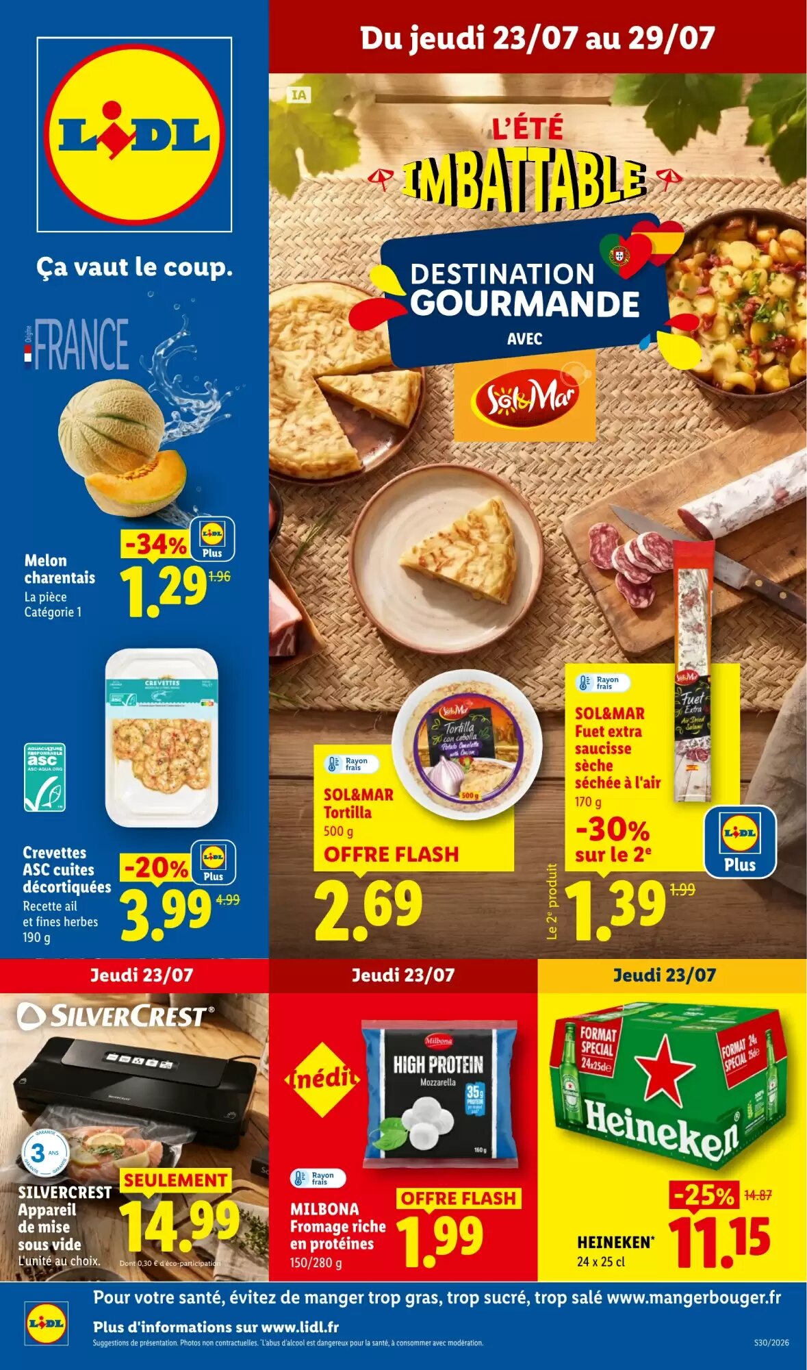 Prospectus promotionnel Lidl valable à partir du 23/07/2026 - Page 1.
