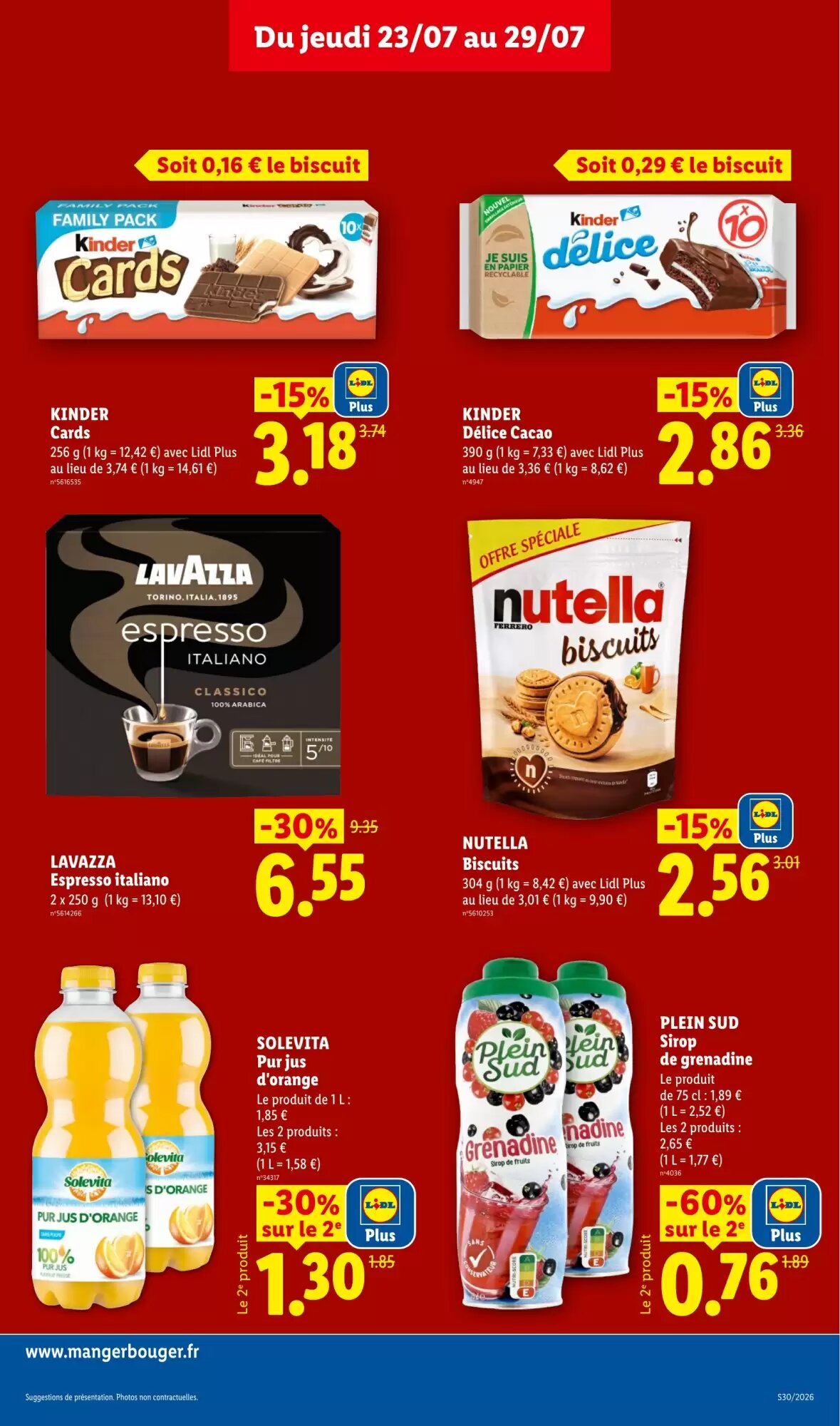 Prospectus promotionnel Lidl valable à partir du 23/07/2026 - Page 13.