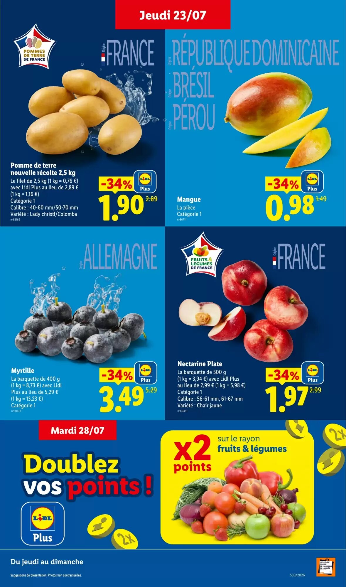Prospectus promotionnel Lidl valable à partir du 23/07/2026 - Page 3.