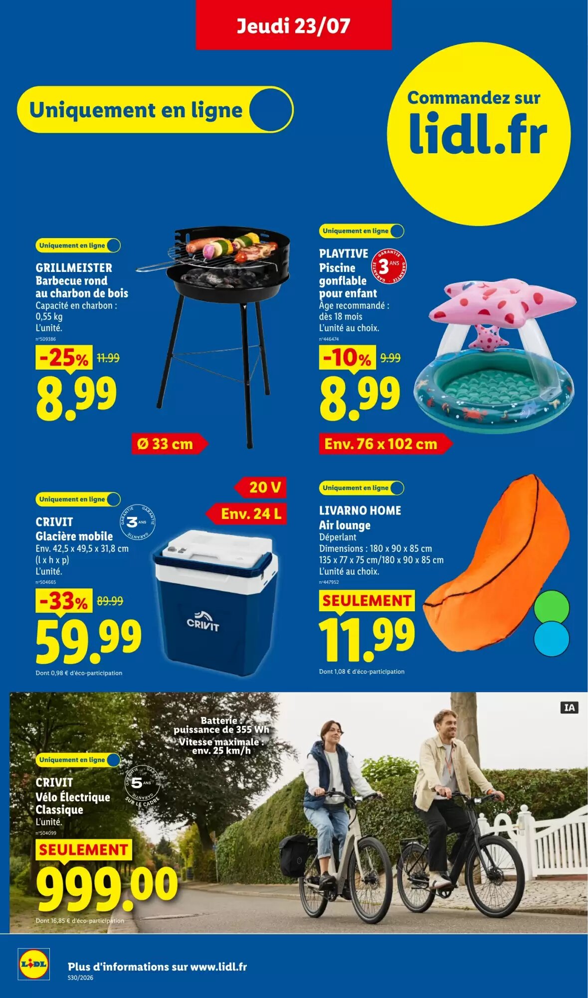 Prospectus promotionnel Lidl valable à partir du 23/07/2026 - Page 32.