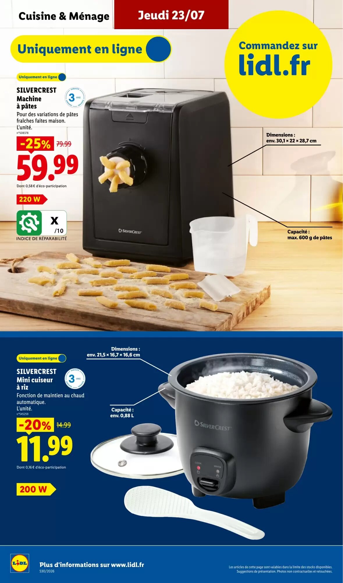 Prospectus promotionnel Lidl valable à partir du 23/07/2026 - Page 34.