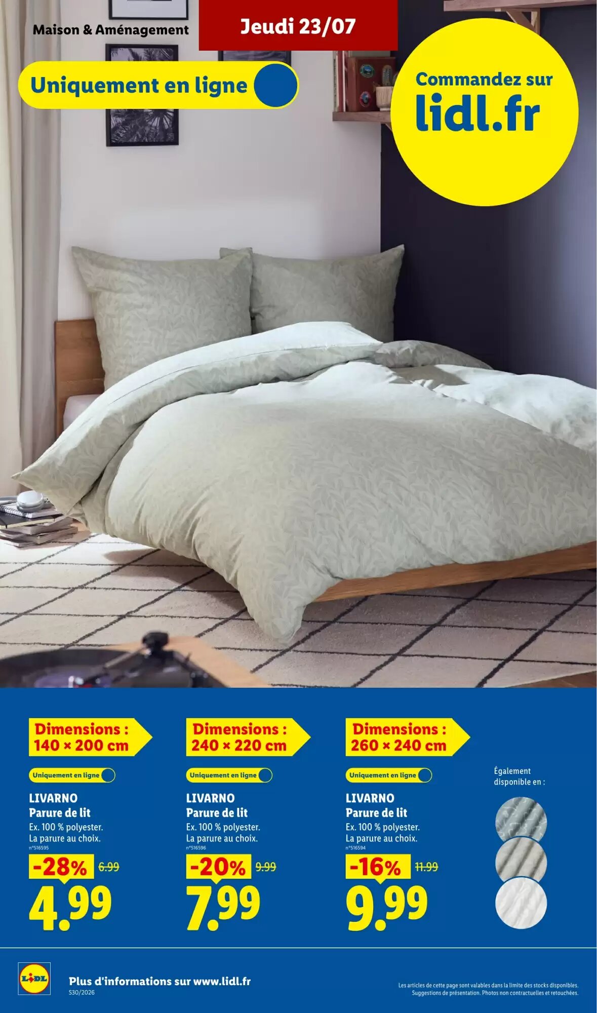 Prospectus promotionnel Lidl valable à partir du 23/07/2026 - Page 36.