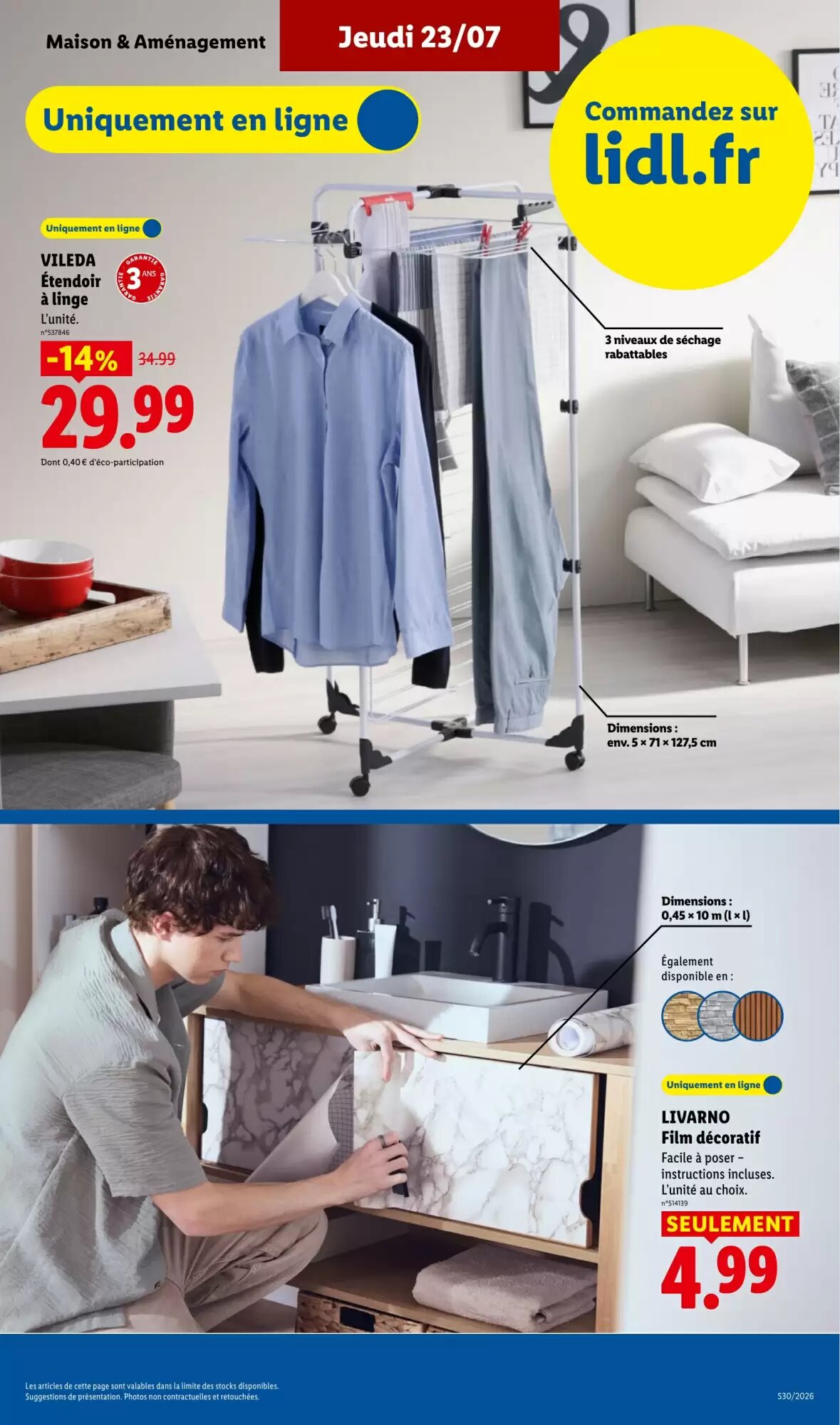 Prospectus promotionnel Lidl valable à partir du 23/07/2026 - Page 37.