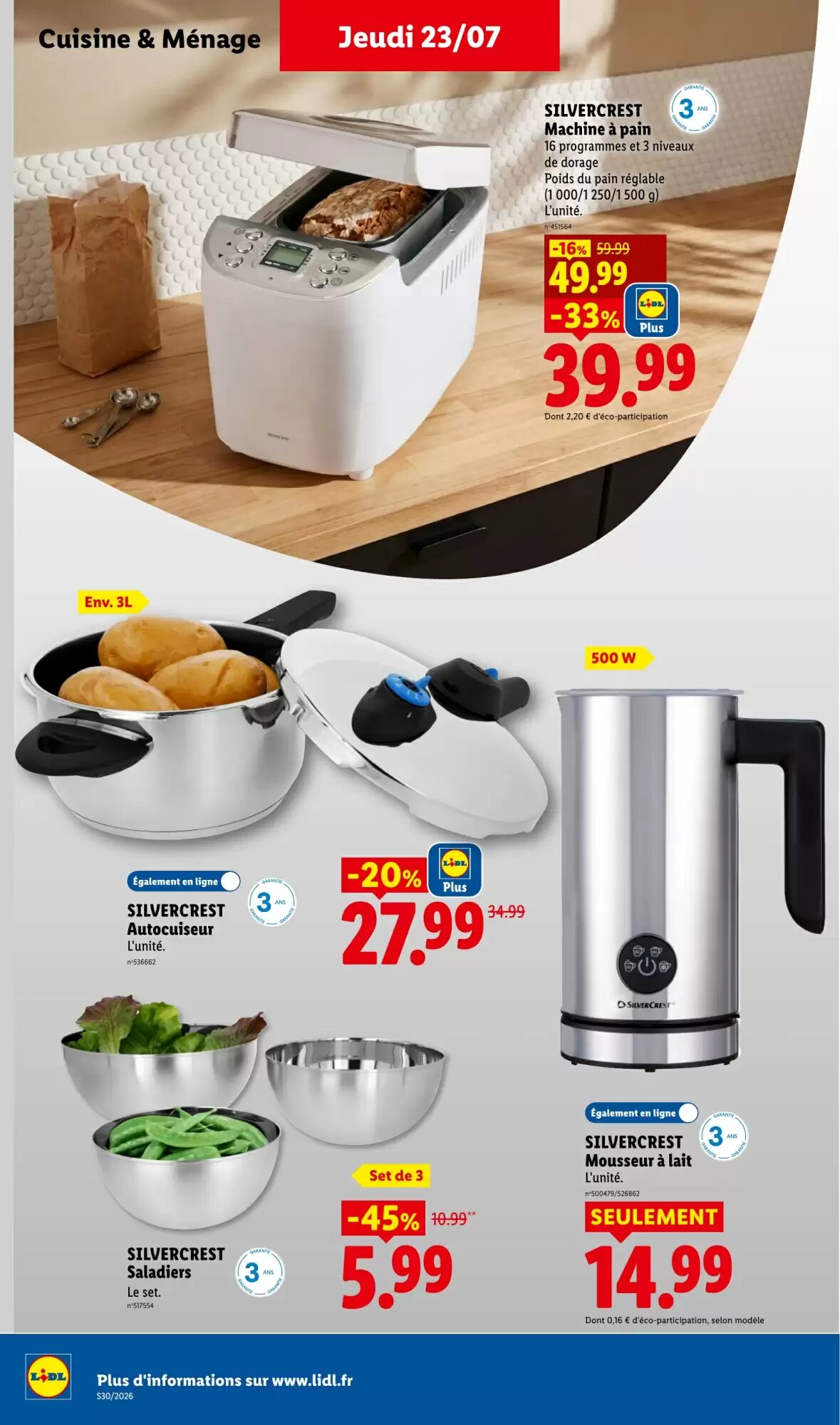 Prospectus promotionnel Lidl valable à partir du 23/07/2026 - Page 40.