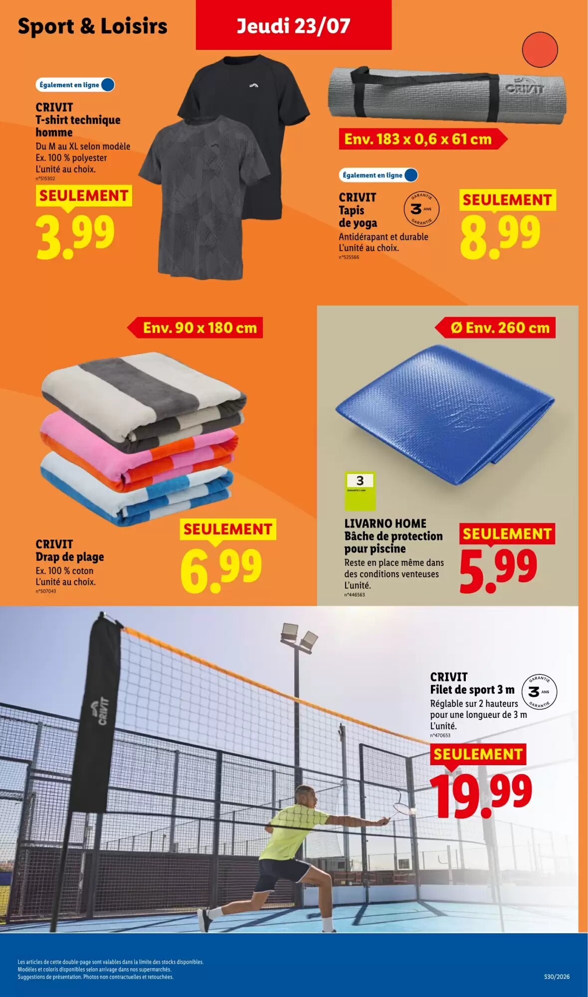 Prospectus promotionnel Lidl valable à partir du 23/07/2026 - Page 45.