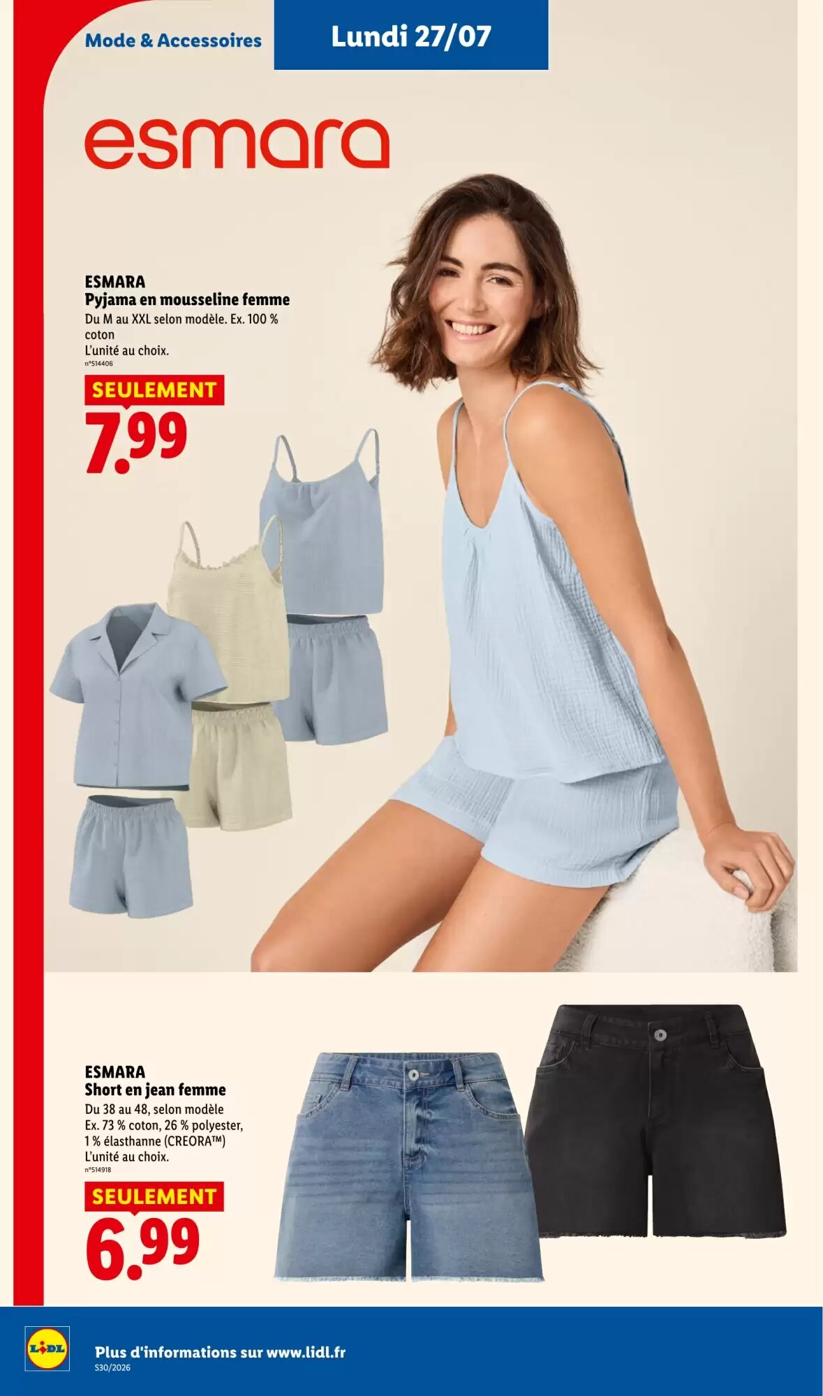 Prospectus promotionnel Lidl valable à partir du 23/07/2026 - Page 58.