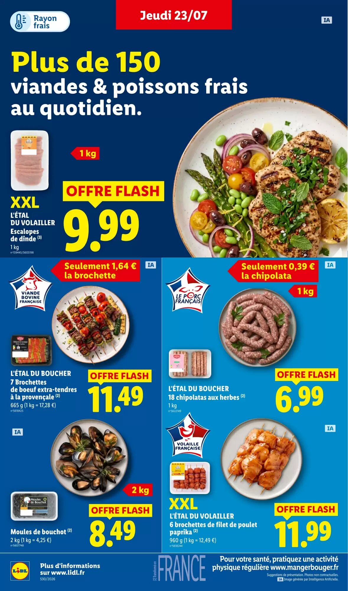 Prospectus promotionnel Lidl valable à partir du 23/07/2026 - Page 7.