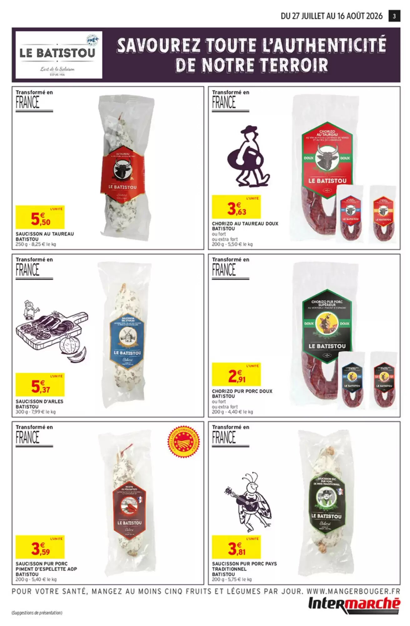 Prospectus promotionnel Intermarché valable à partir du 27/07/2026 - Page 3.