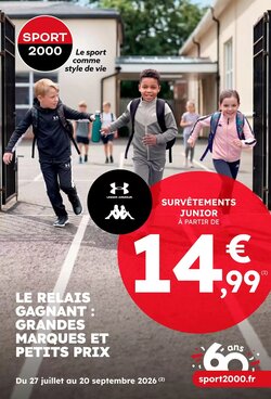 Prospectus promotionnel Sport 2000 valable à partir du 27/07/2026