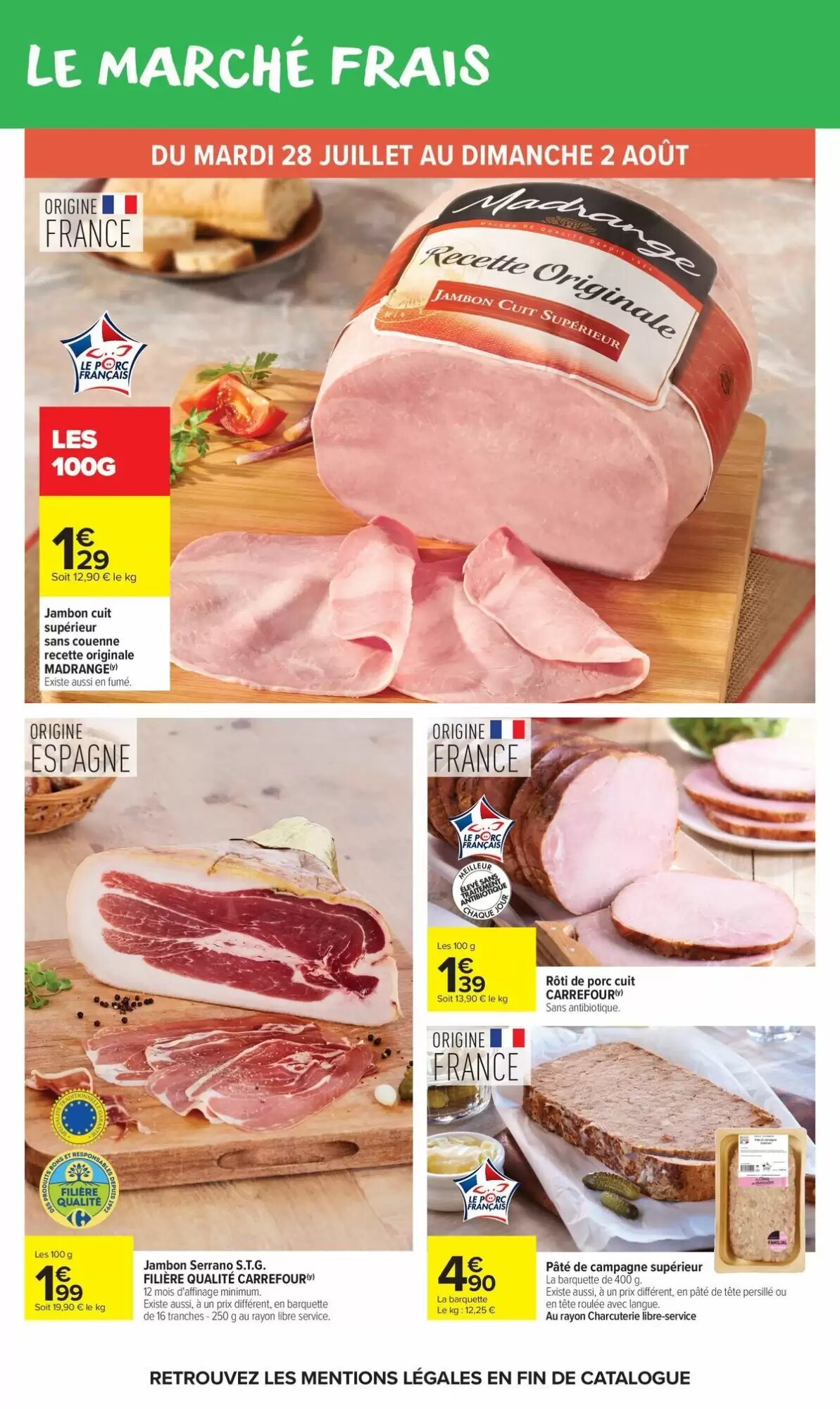 Prospectus promotionnel Carrefour Market valable à partir du 28/07/2026 - Page 20.