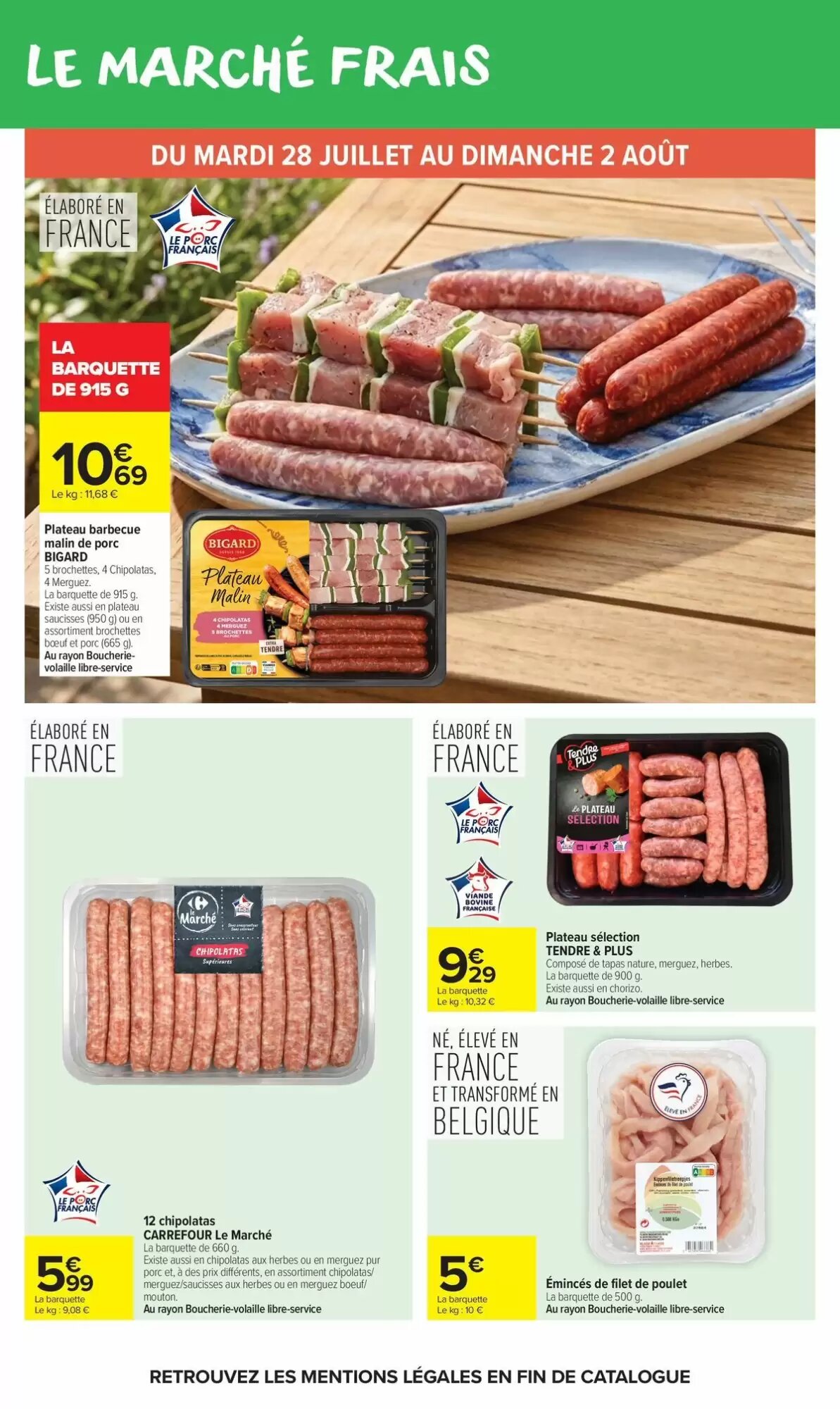 Prospectus promotionnel Carrefour Market valable à partir du 28/07/2026 - Page 23.