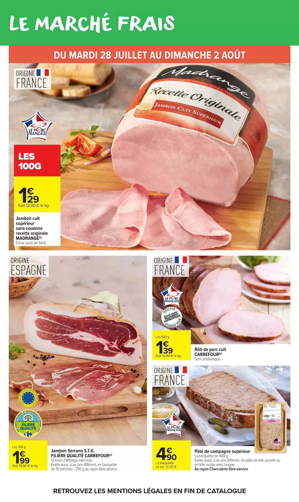 Prospectus promotionnel Carrefour Market valable à partir du 28/07/2026 - Page 16.