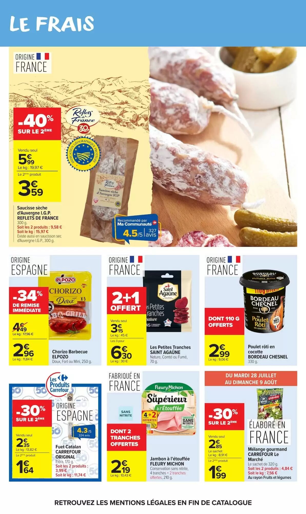 Prospectus promotionnel Carrefour Market valable à partir du 28/07/2026 - Page 26.