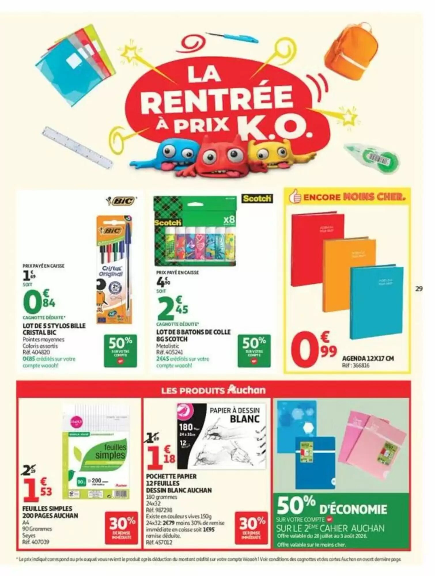 Prospectus promotionnel Auchan valable à partir du 28/07/2026 - Page 29.
