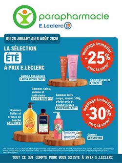 Prospectus promotionnel E.Leclerc Parapharmacie valable à partir du 28/07/2026
