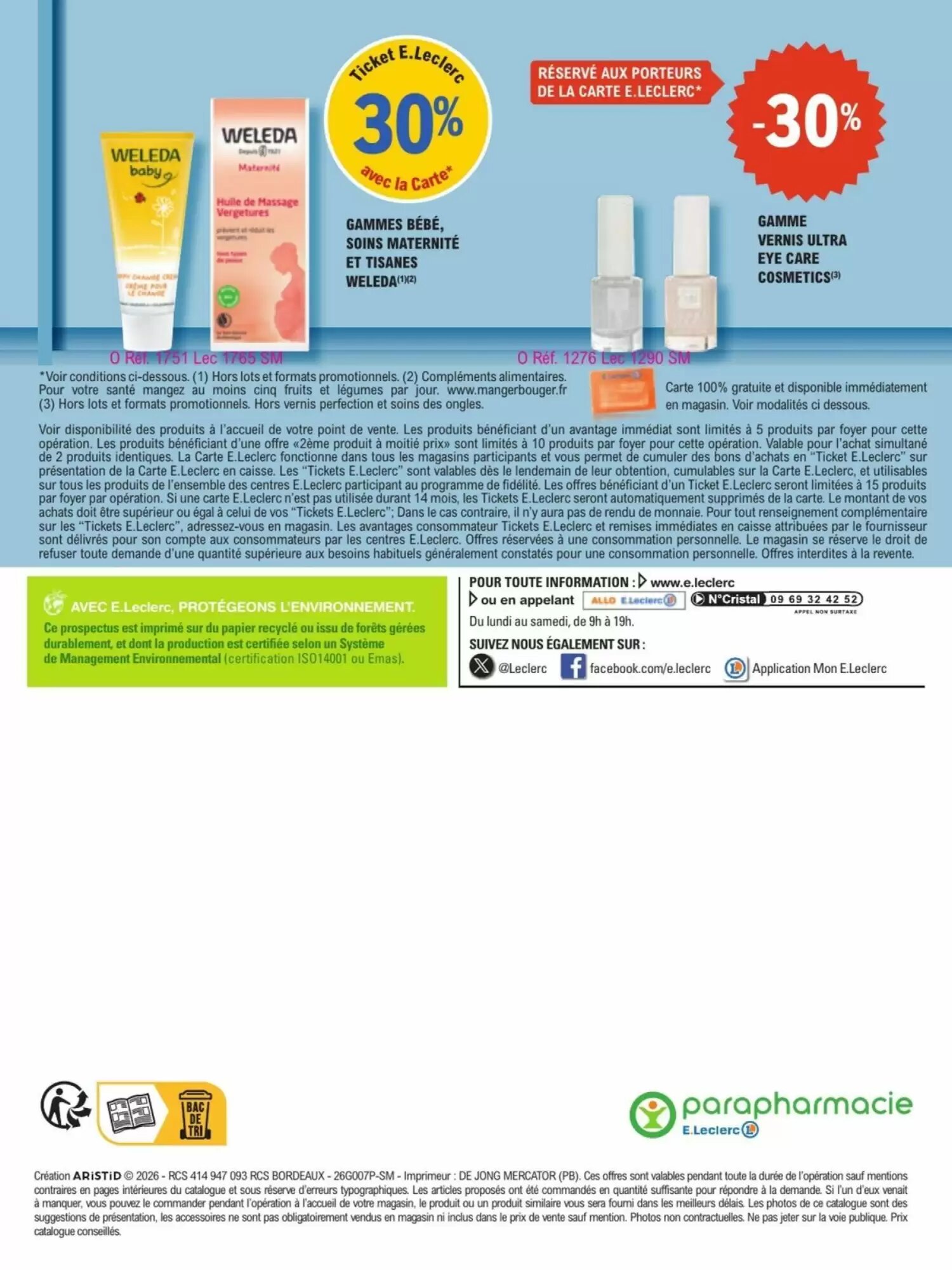 Prospectus promotionnel E.Leclerc Parapharmacie valable à partir du 28/07/2026 - Page 4.