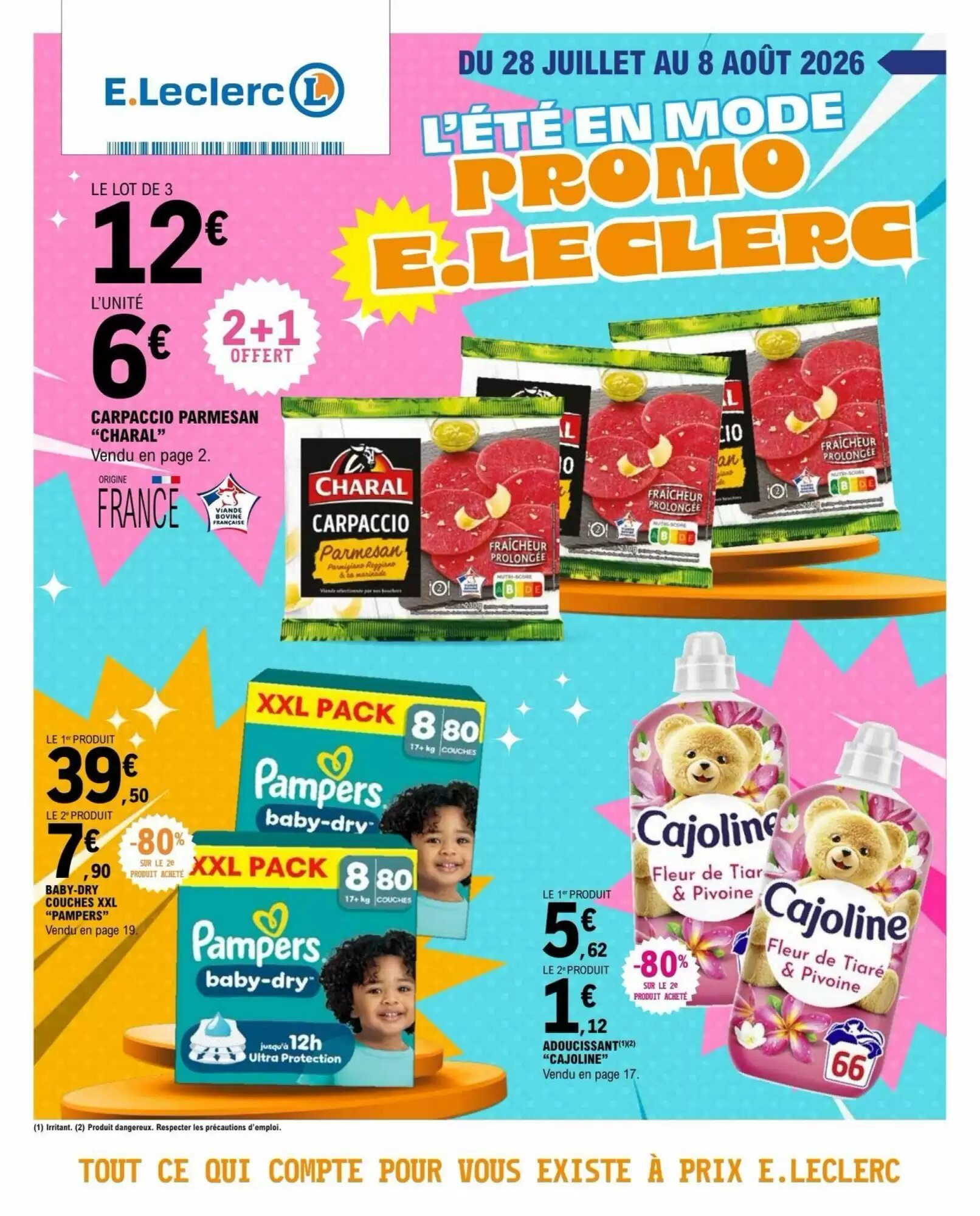 Prospectus promotionnel E.Leclerc valable à partir du 28/07/2026 - Page 1.