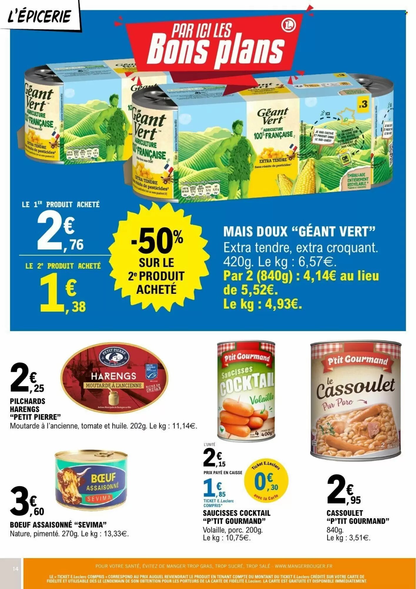 Prospectus promotionnel E.Leclerc valable à partir du 28/07/2026 - Page 14.