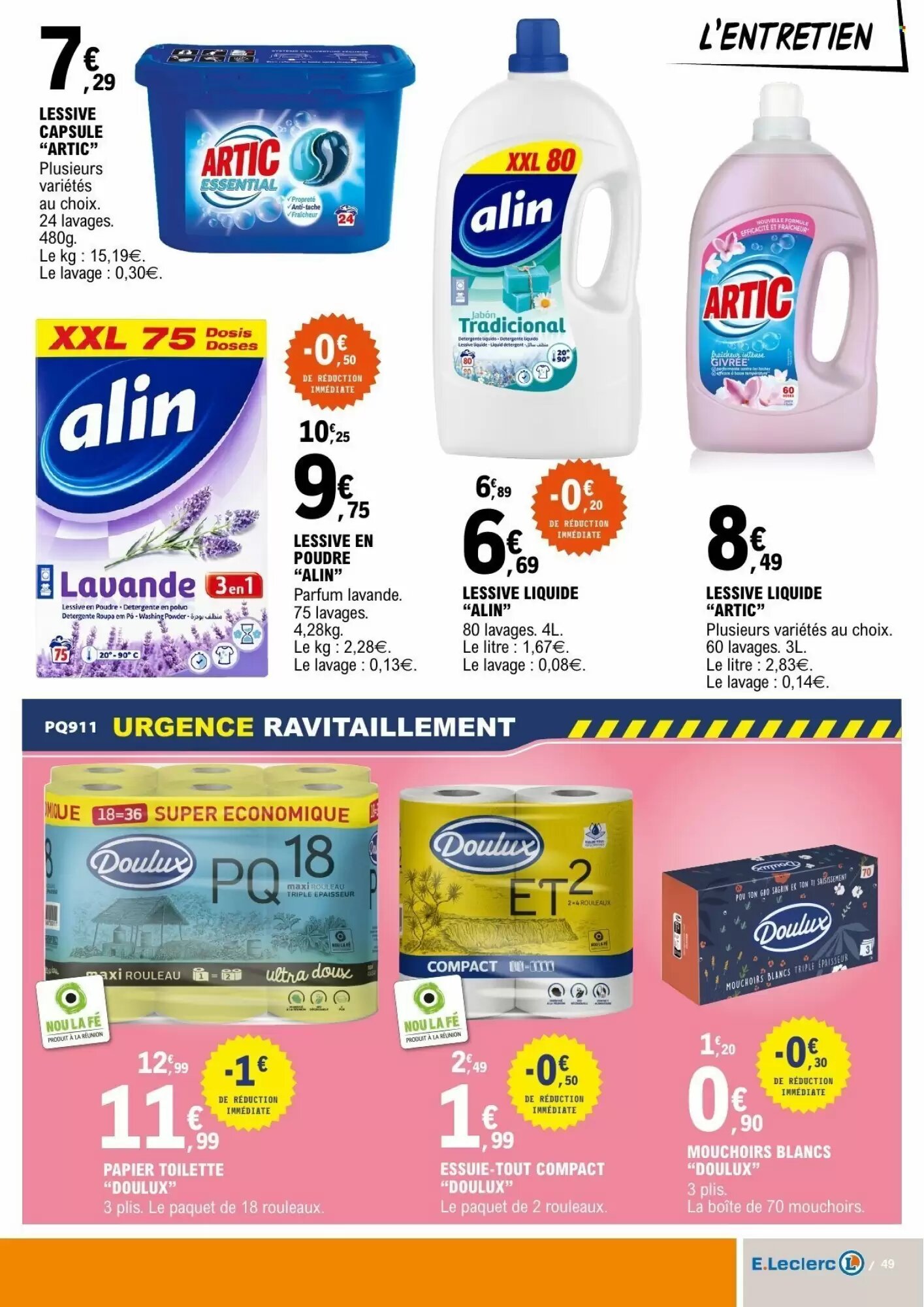 Prospectus promotionnel E.Leclerc valable à partir du 28/07/2026 - Page 49.
