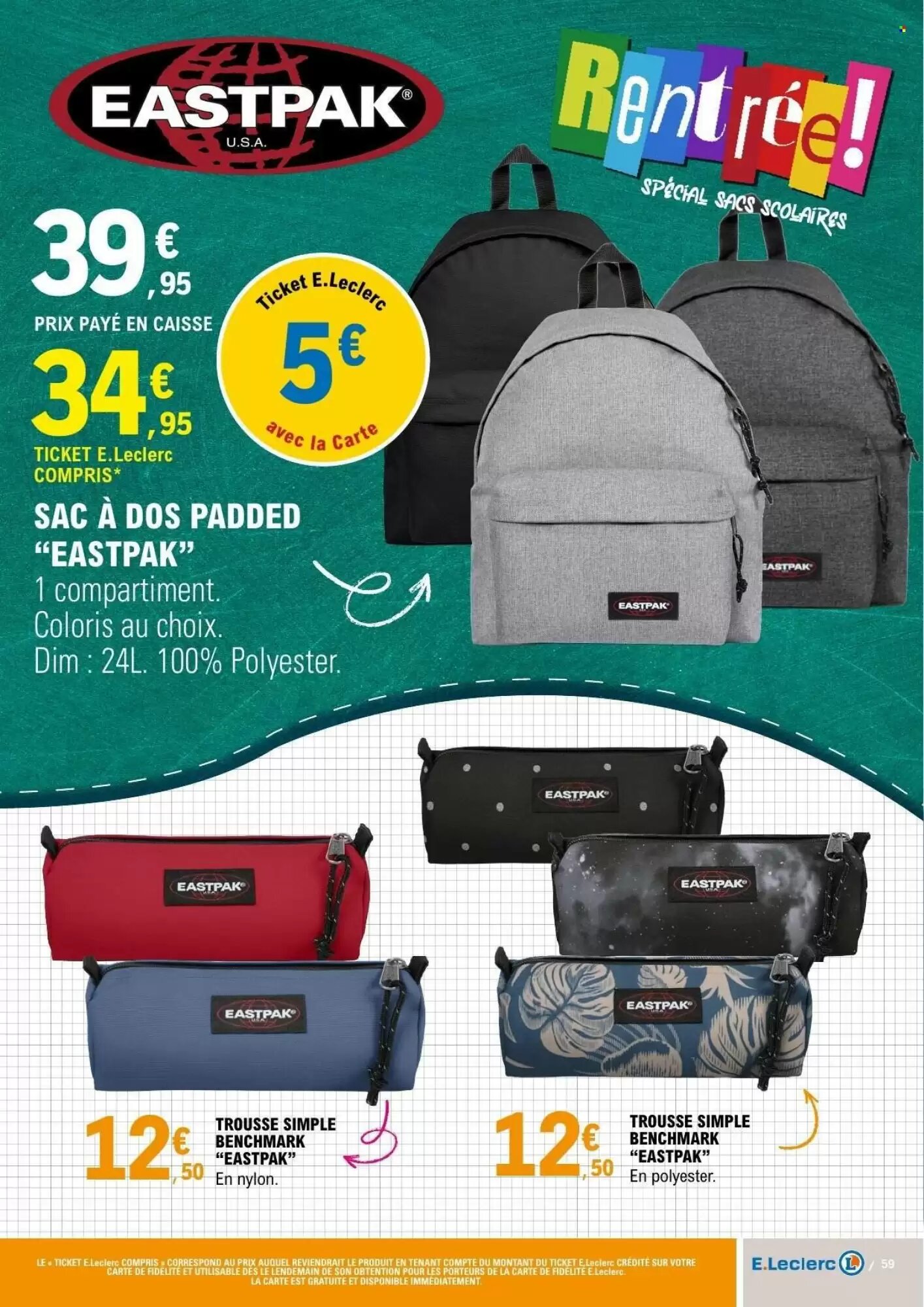 Prospectus promotionnel E.Leclerc valable à partir du 28/07/2026 - Page 59.