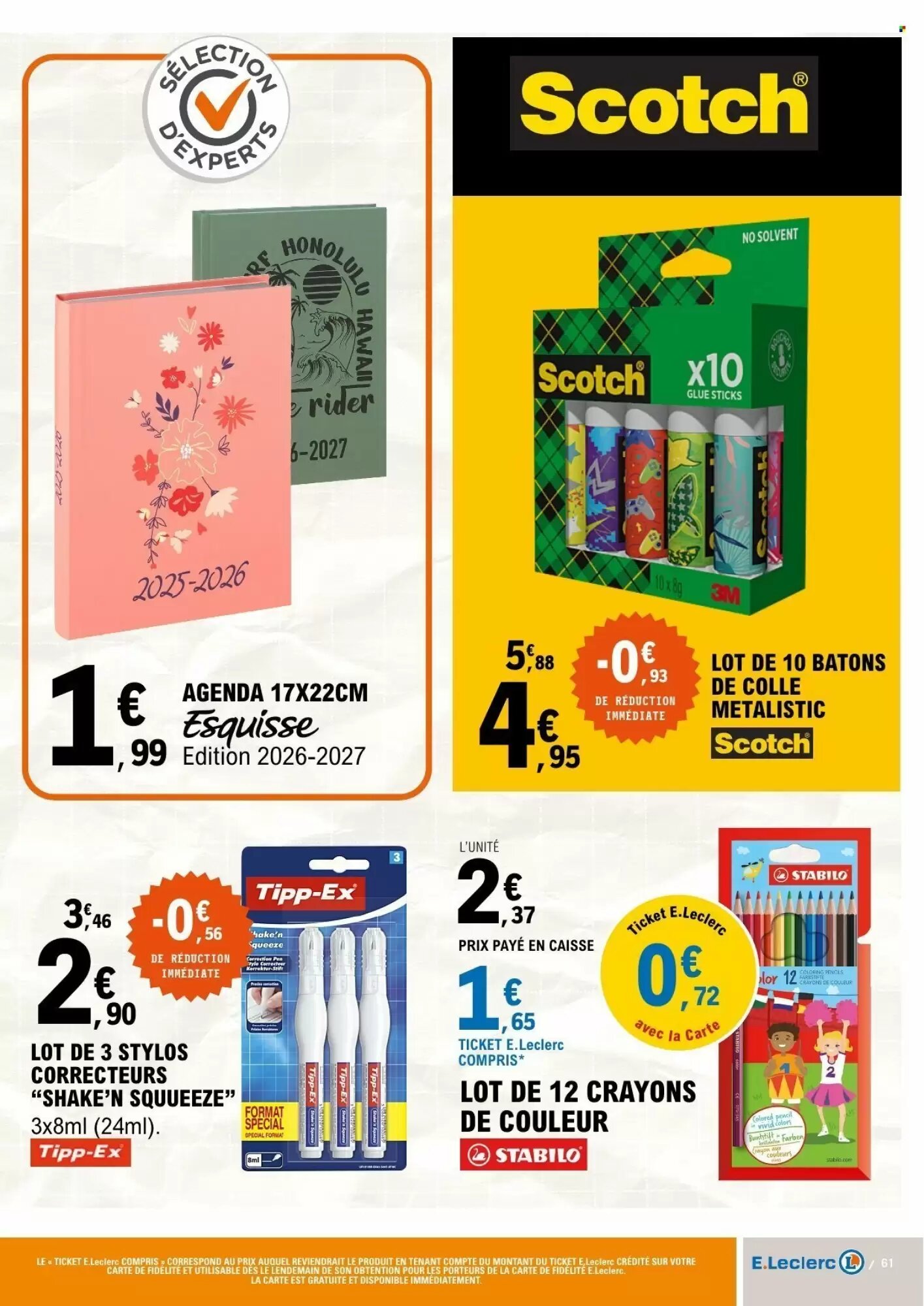 Prospectus promotionnel E.Leclerc valable à partir du 28/07/2026 - Page 61.