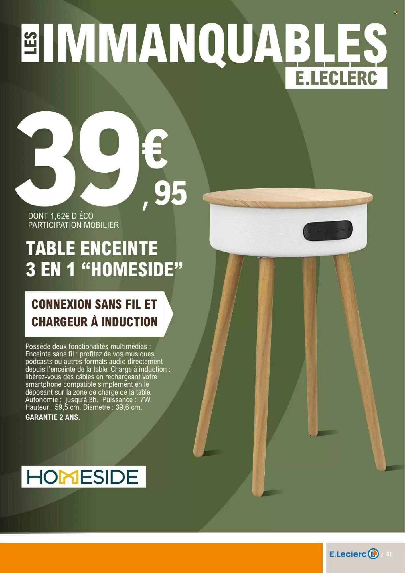 Prospectus promotionnel E.Leclerc valable à partir du 28/07/2026 - Page 81.