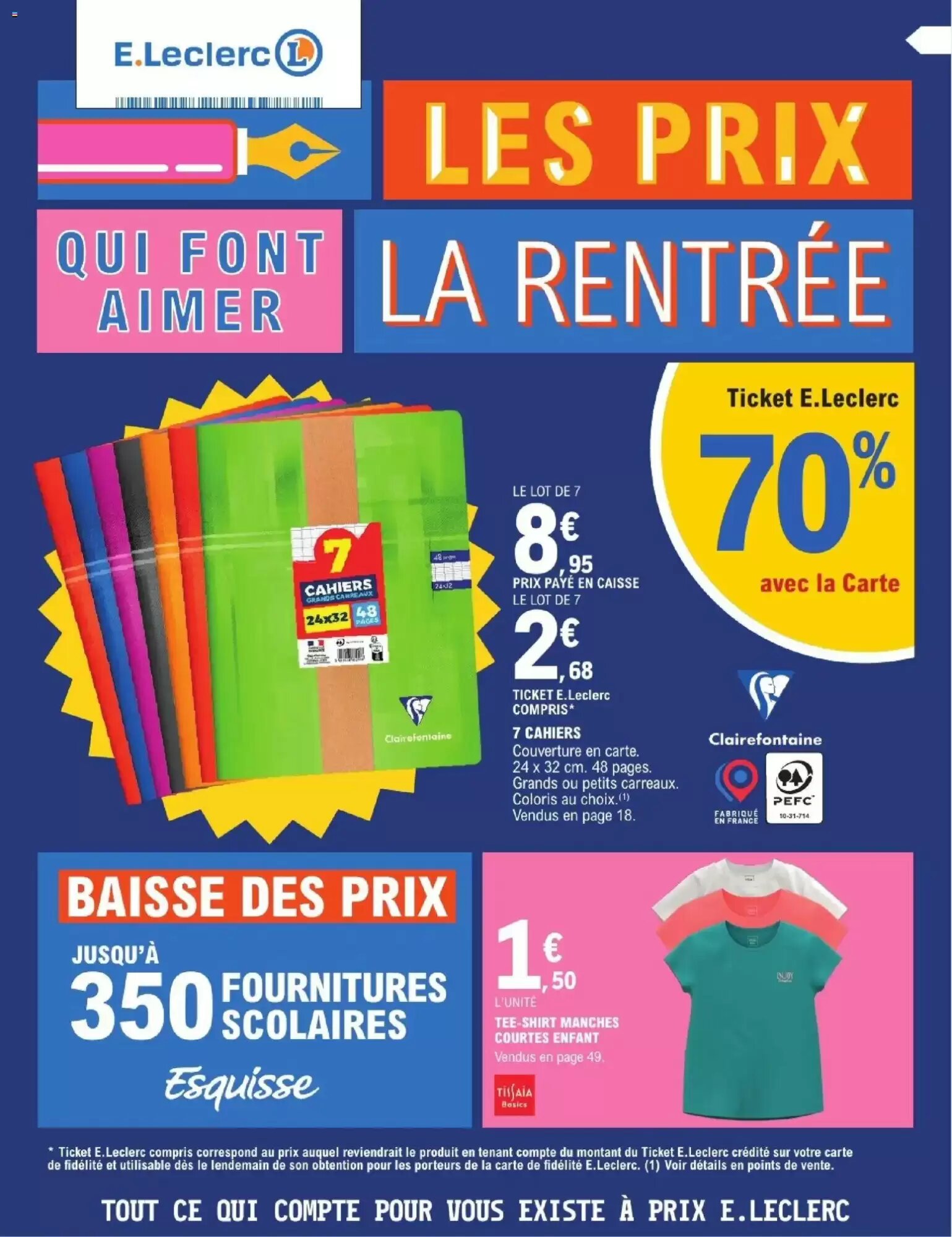 Prospectus promotionnel E.Leclerc valable à partir du 28/07/2026 - Page 1.