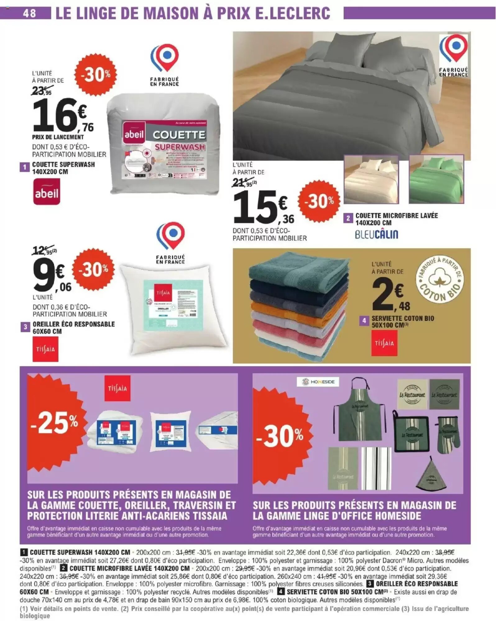 Prospectus promotionnel E.Leclerc valable à partir du 28/07/2026 - Page 48.
