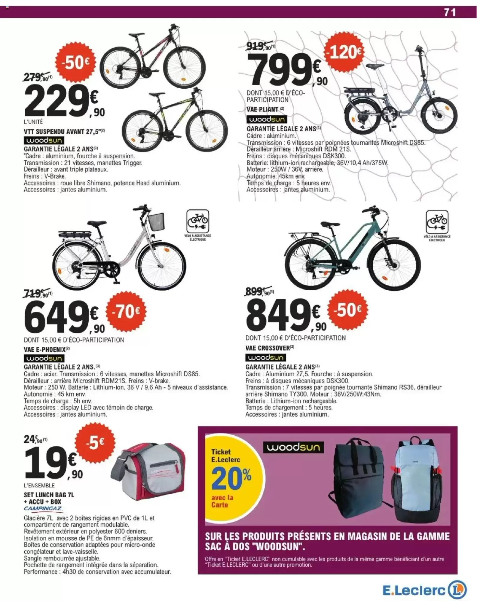 Prospectus promotionnel E.Leclerc valable à partir du 28/07/2026 - Page 71.
