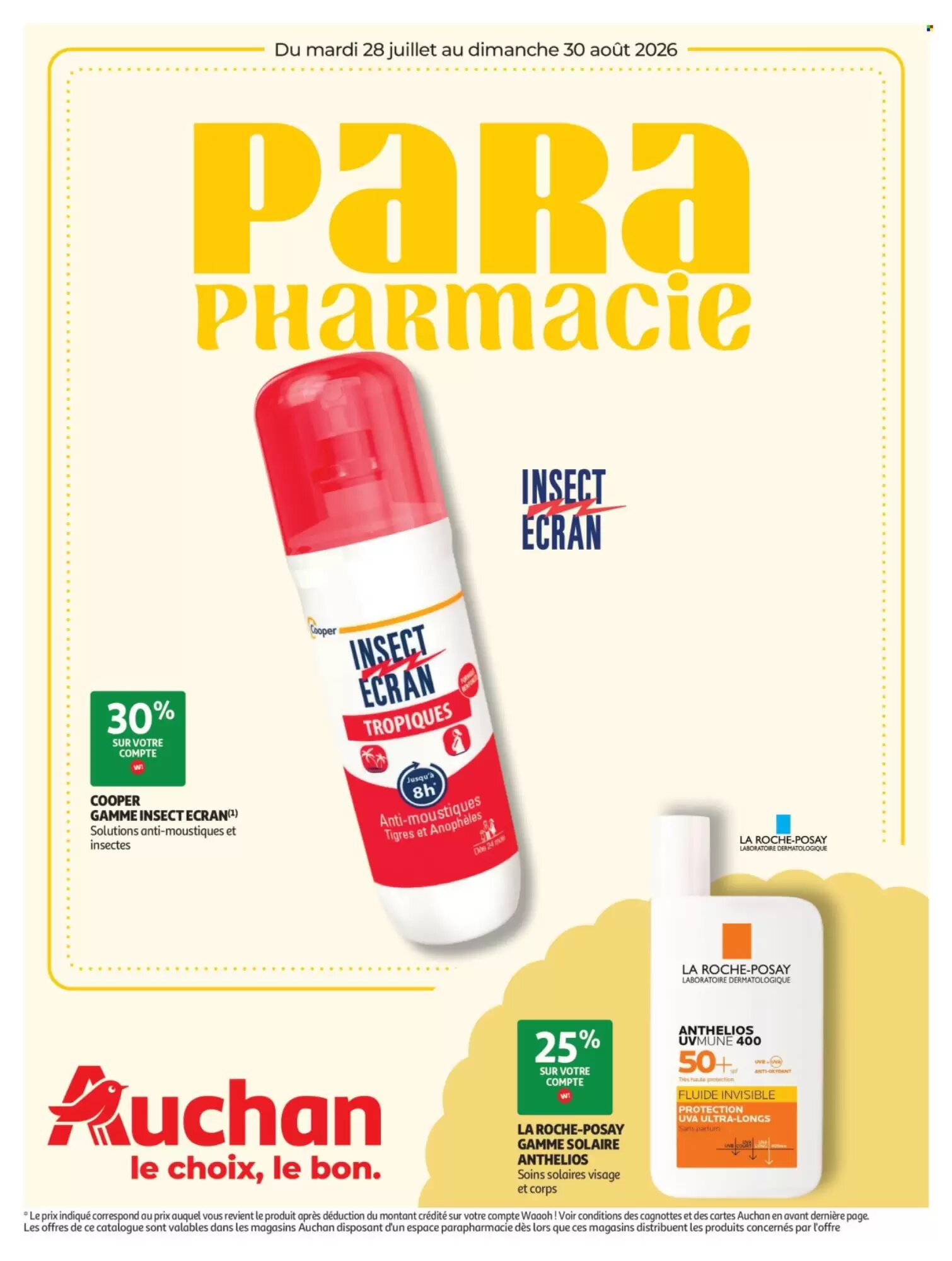 Prospectus promotionnel Auchan valable à partir du 28/07/2026 - Page 1.
