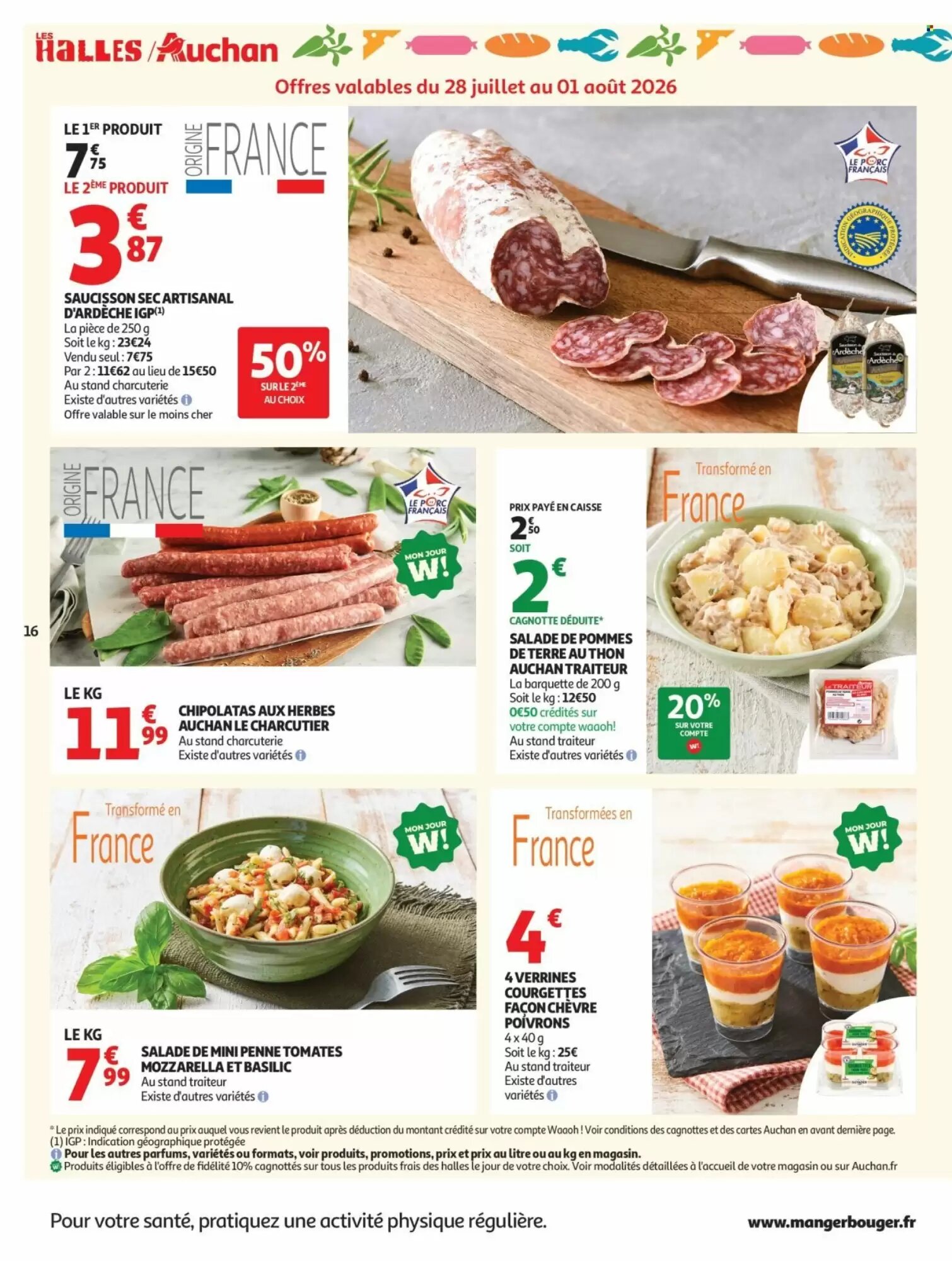 Prospectus promotionnel Auchan valable à partir du 28/07/2026 - Page 16.