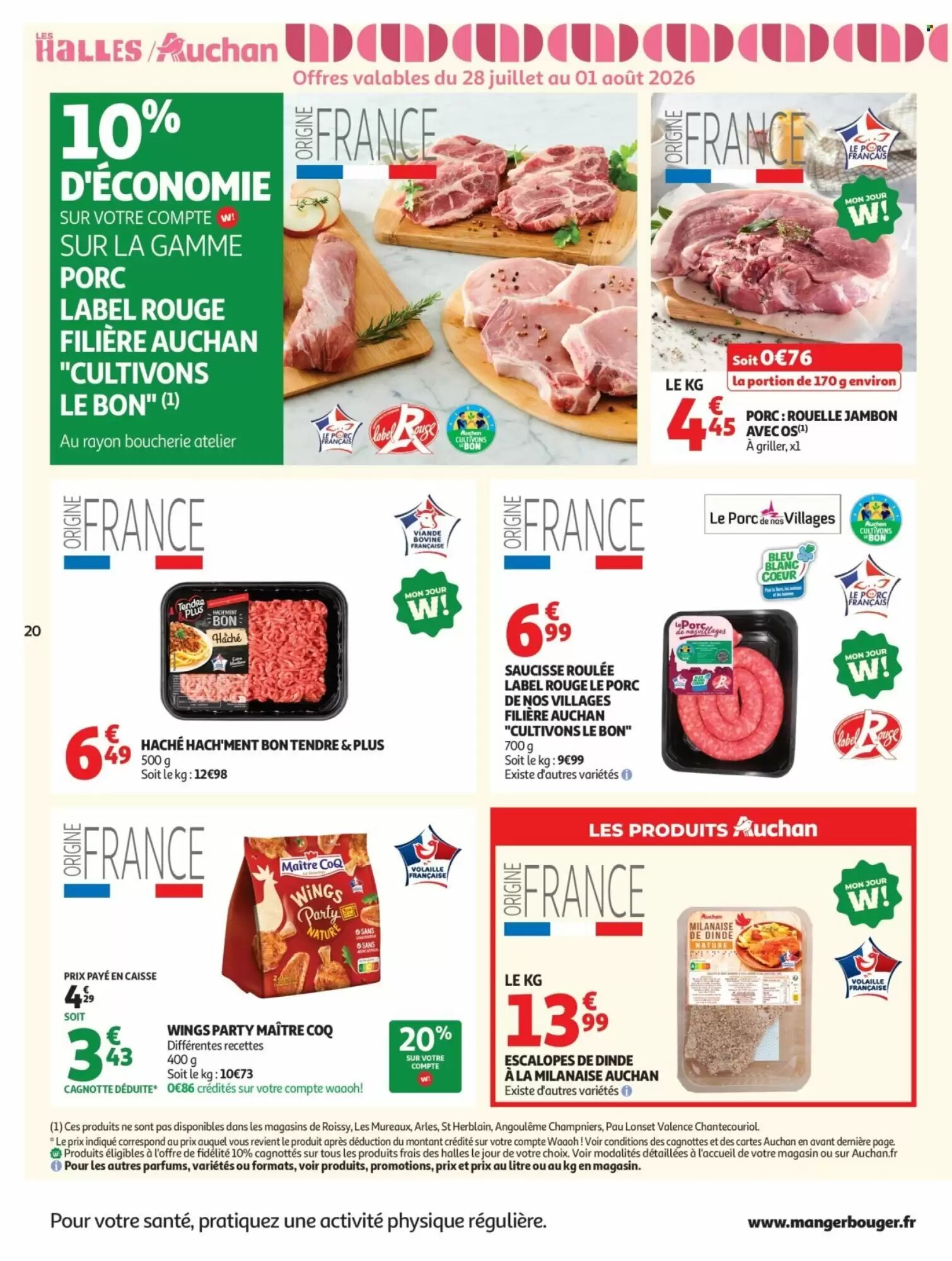 Prospectus promotionnel Auchan valable à partir du 28/07/2026 - Page 20.
