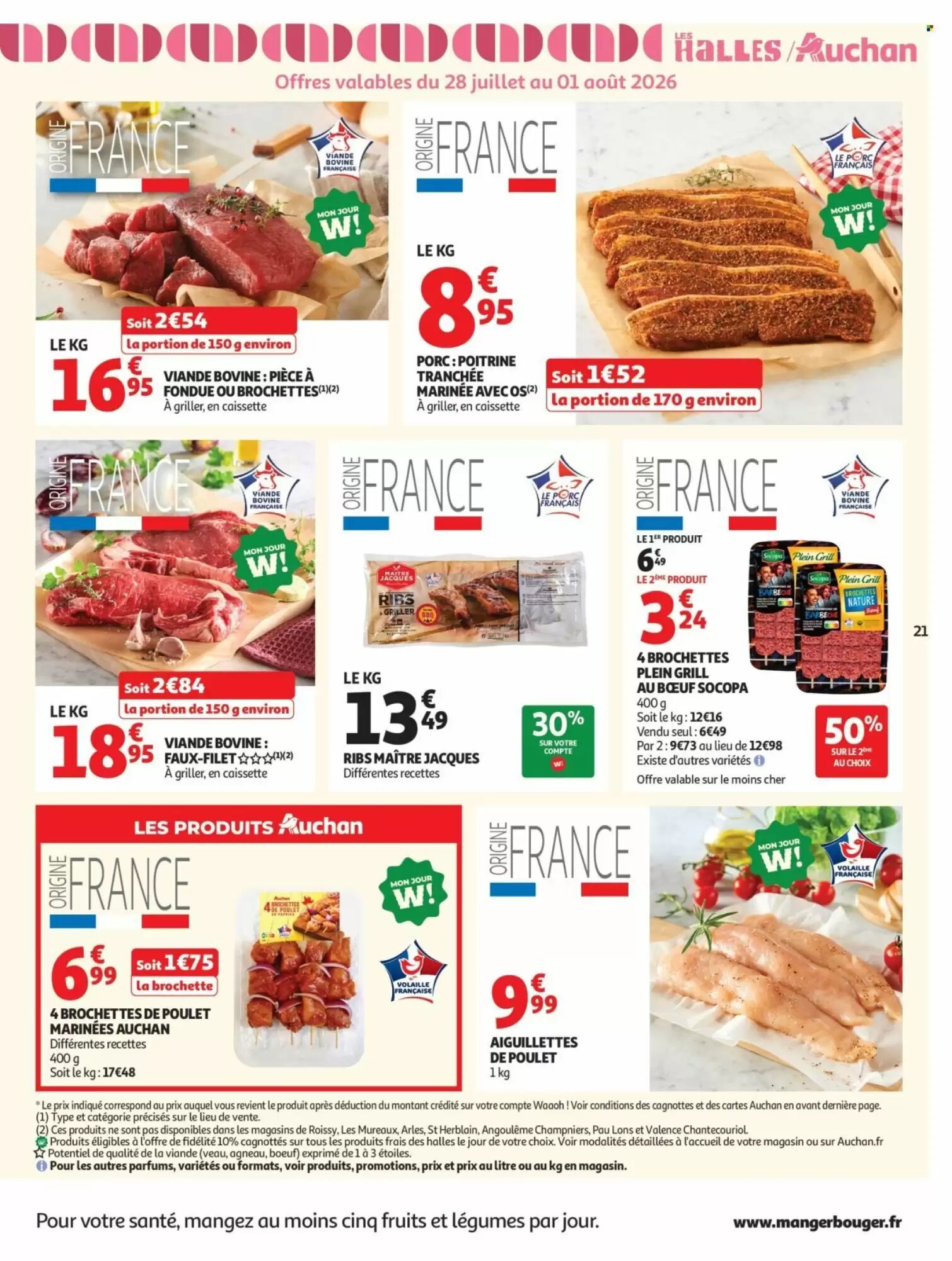 Prospectus promotionnel Auchan valable à partir du 28/07/2026 - Page 21.