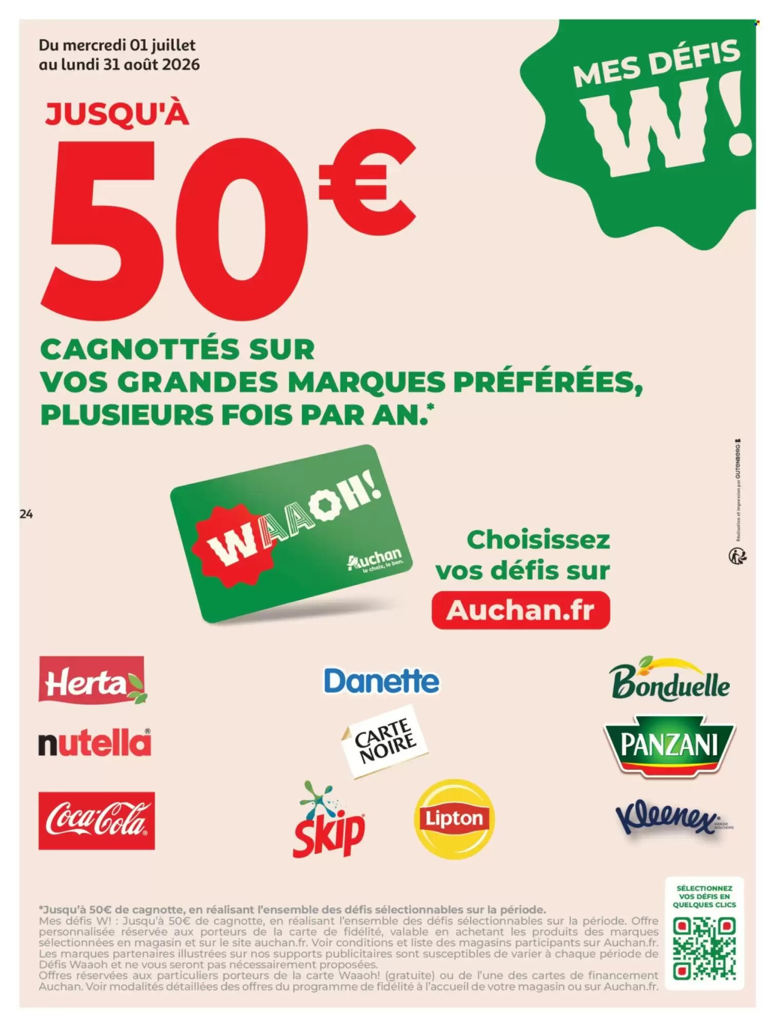 Prospectus promotionnel Auchan valable à partir du 28/07/2026 - Page 24.