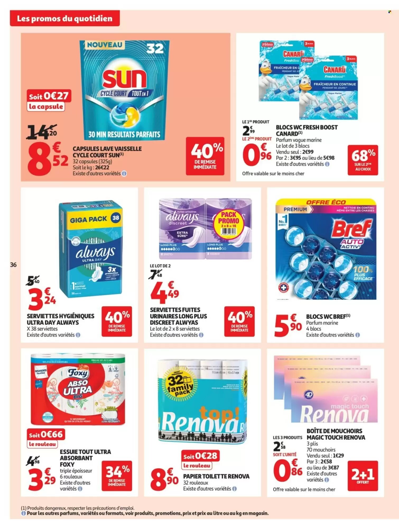 Prospectus promotionnel Auchan valable à partir du 28/07/2026 - Page 36.