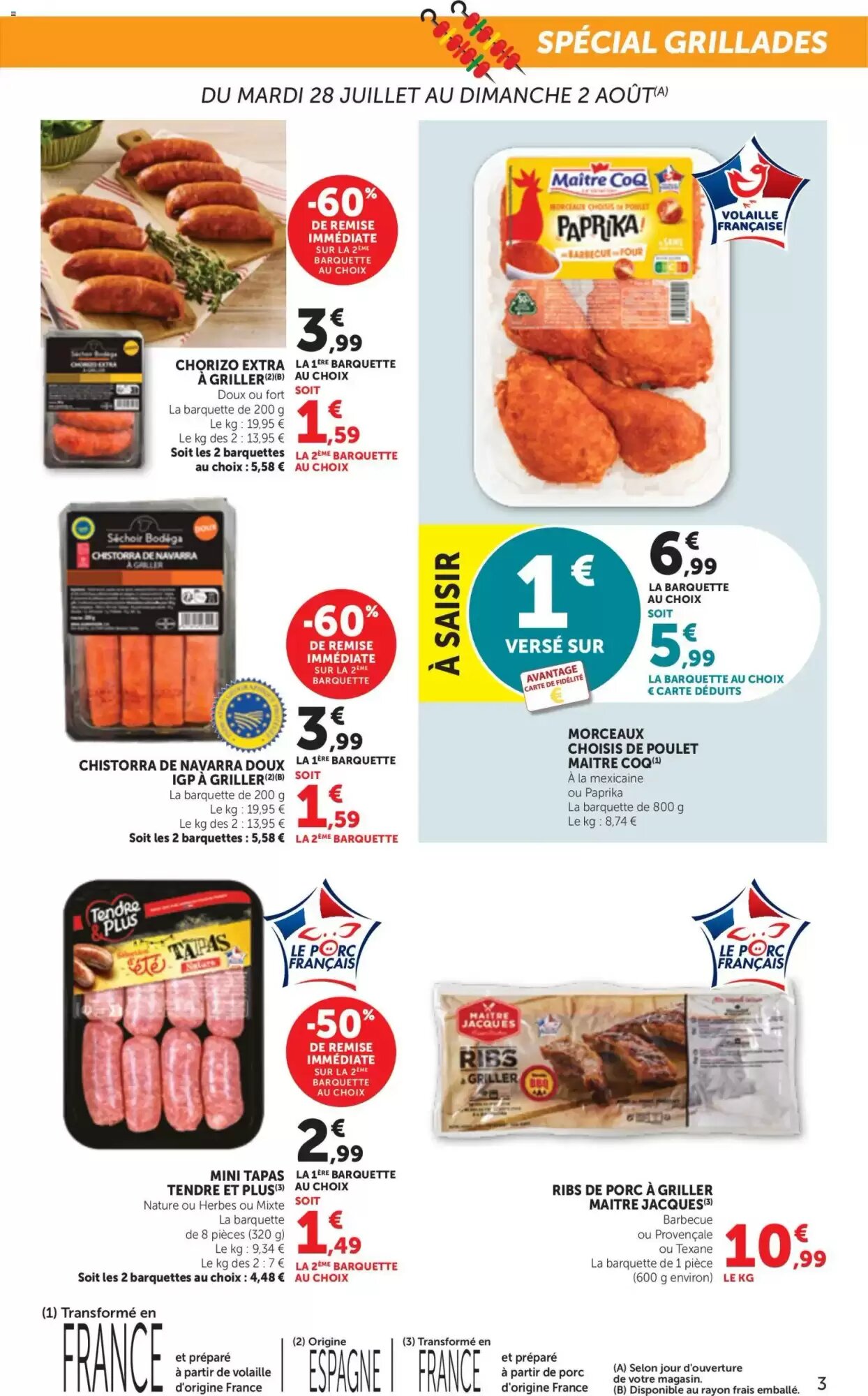 Prospectus promotionnel Bi1 valable à partir du 28/07/2026 - Page 3.