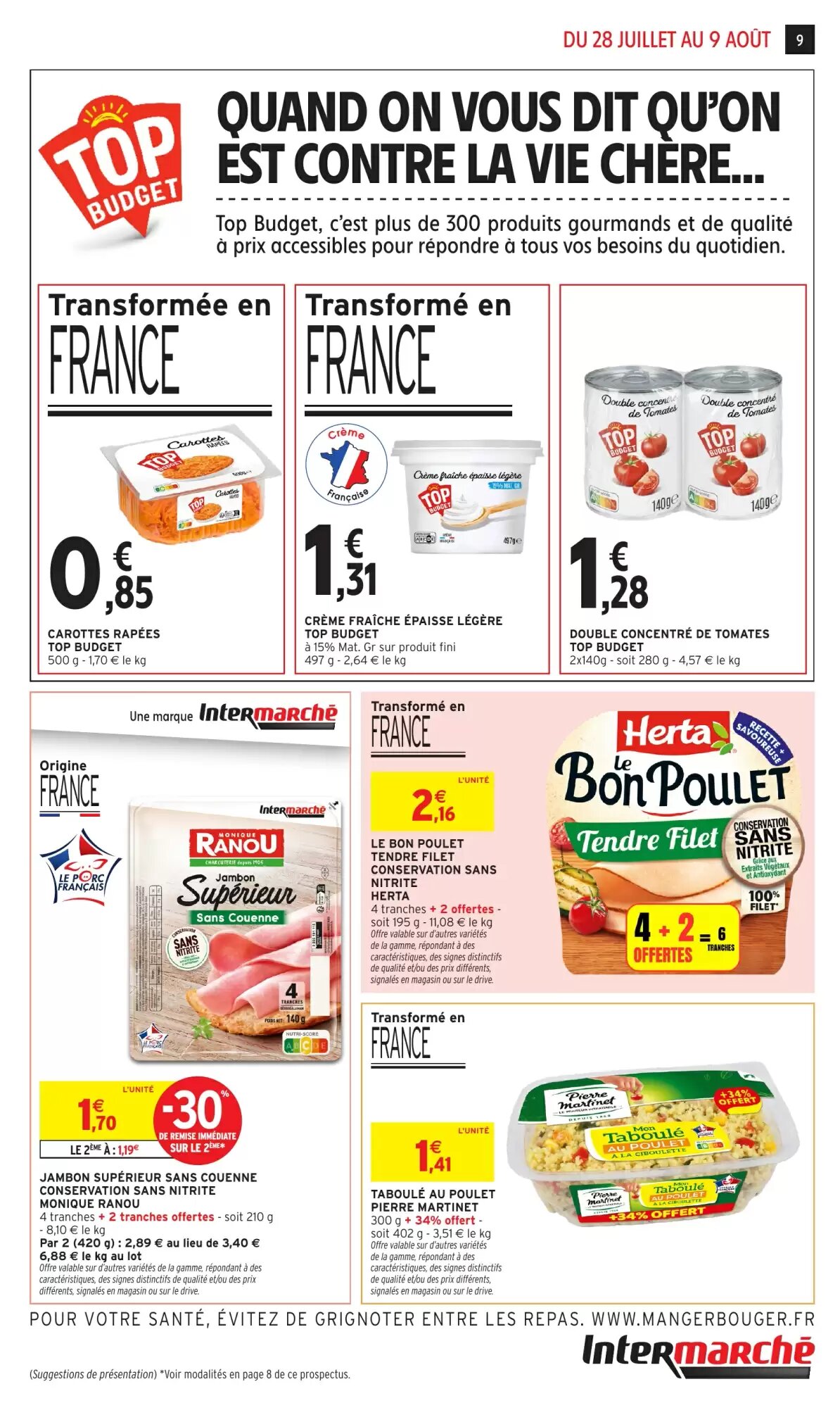 Prospectus promotionnel Intermarché valable à partir du 28/07/2026 - Page 9.