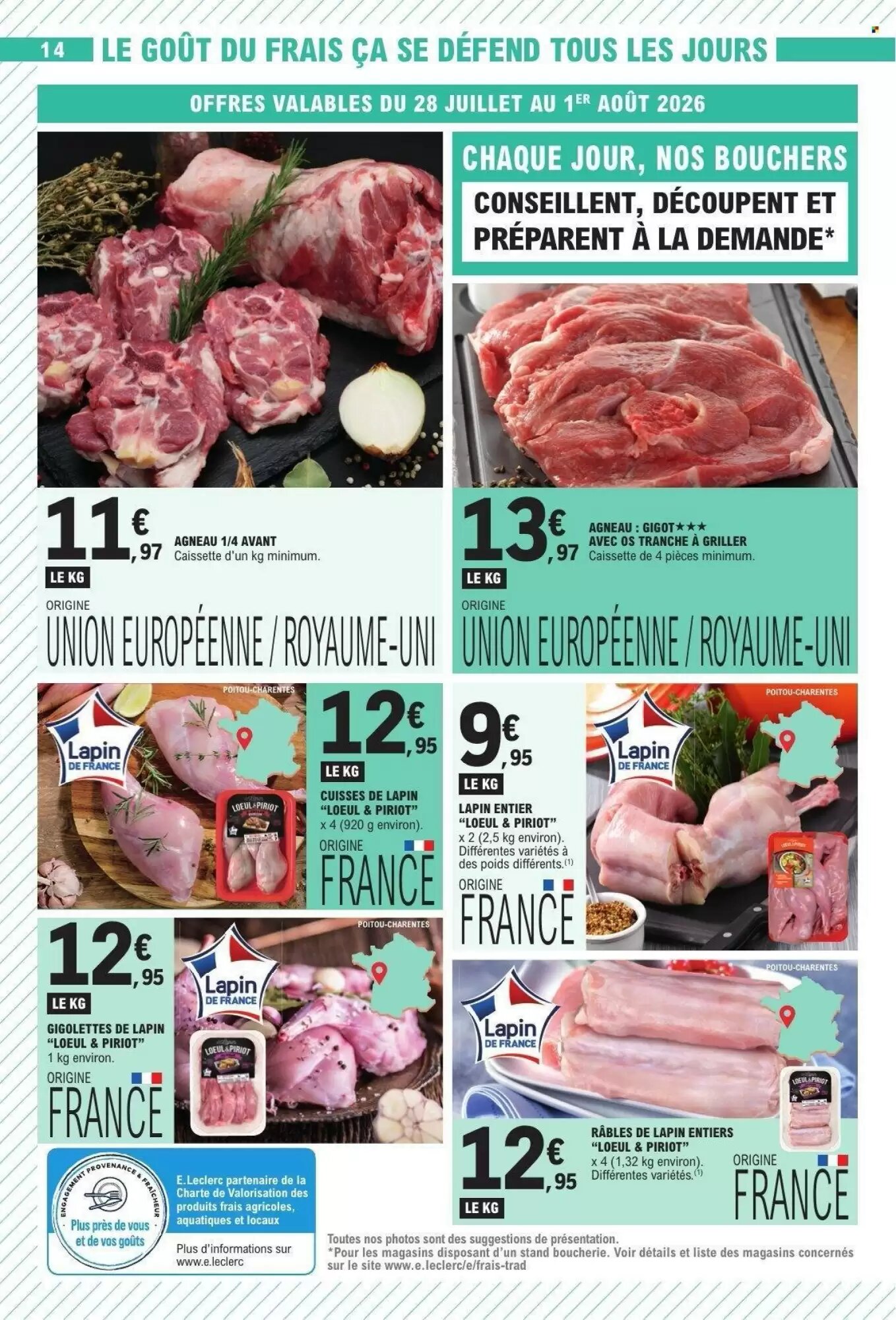 Prospectus promotionnel E.Leclerc valable à partir du 28/07/2026 - Page 14.