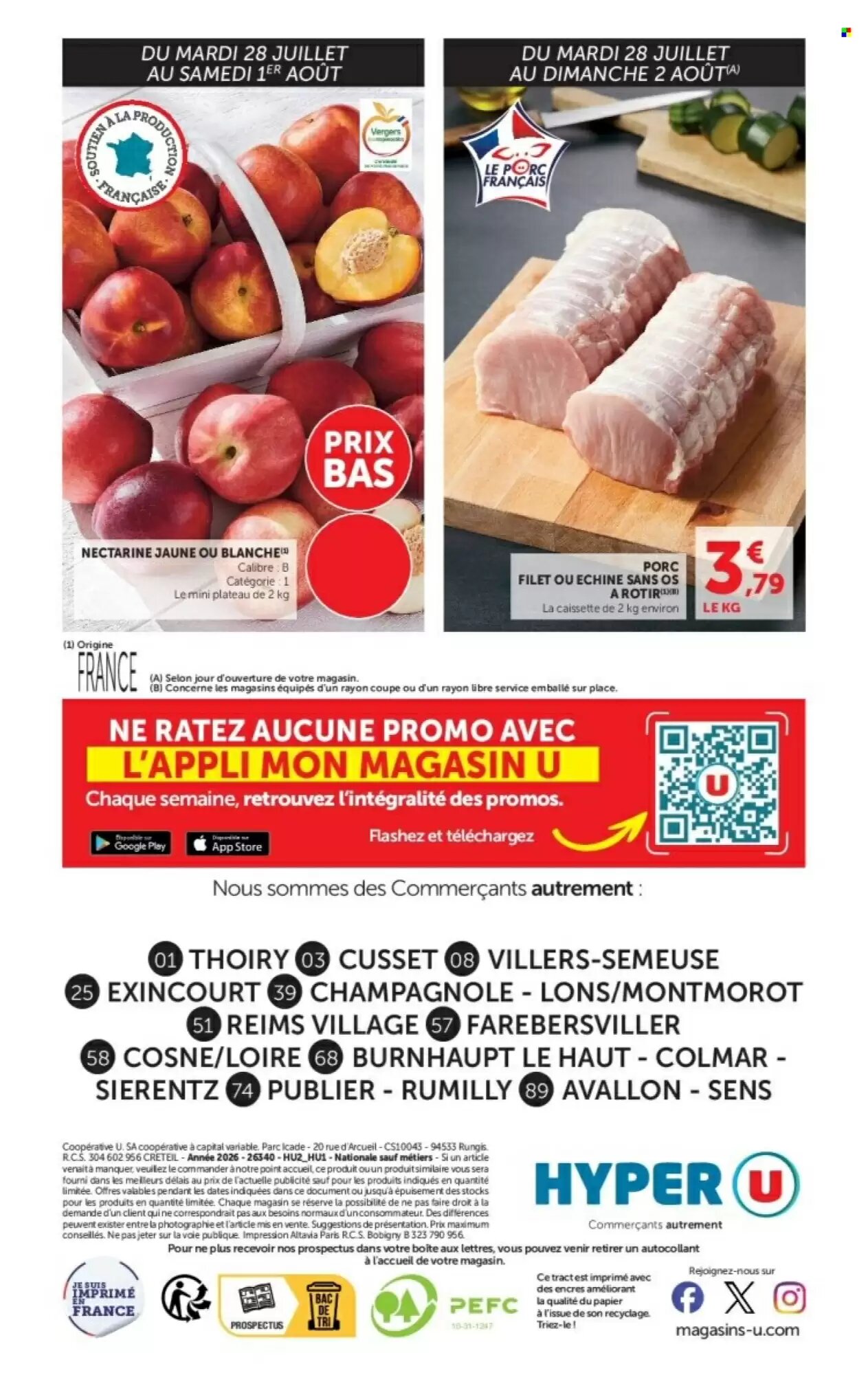 Prospectus promotionnel Hyper U valable à partir du 28/07/2026 - Page 24.