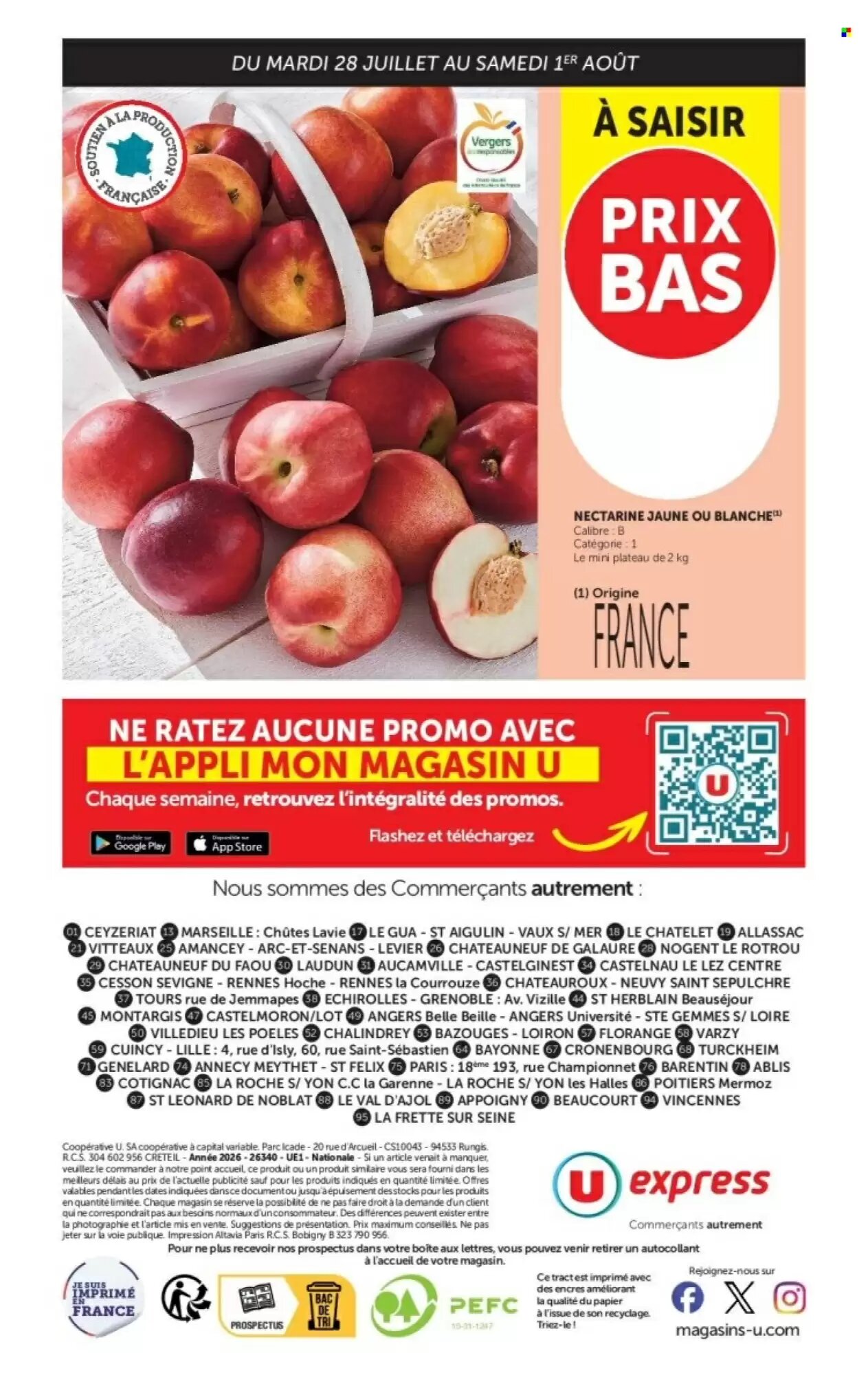 Prospectus promotionnel U Express valable à partir du 28/07/2026 - Page 10.